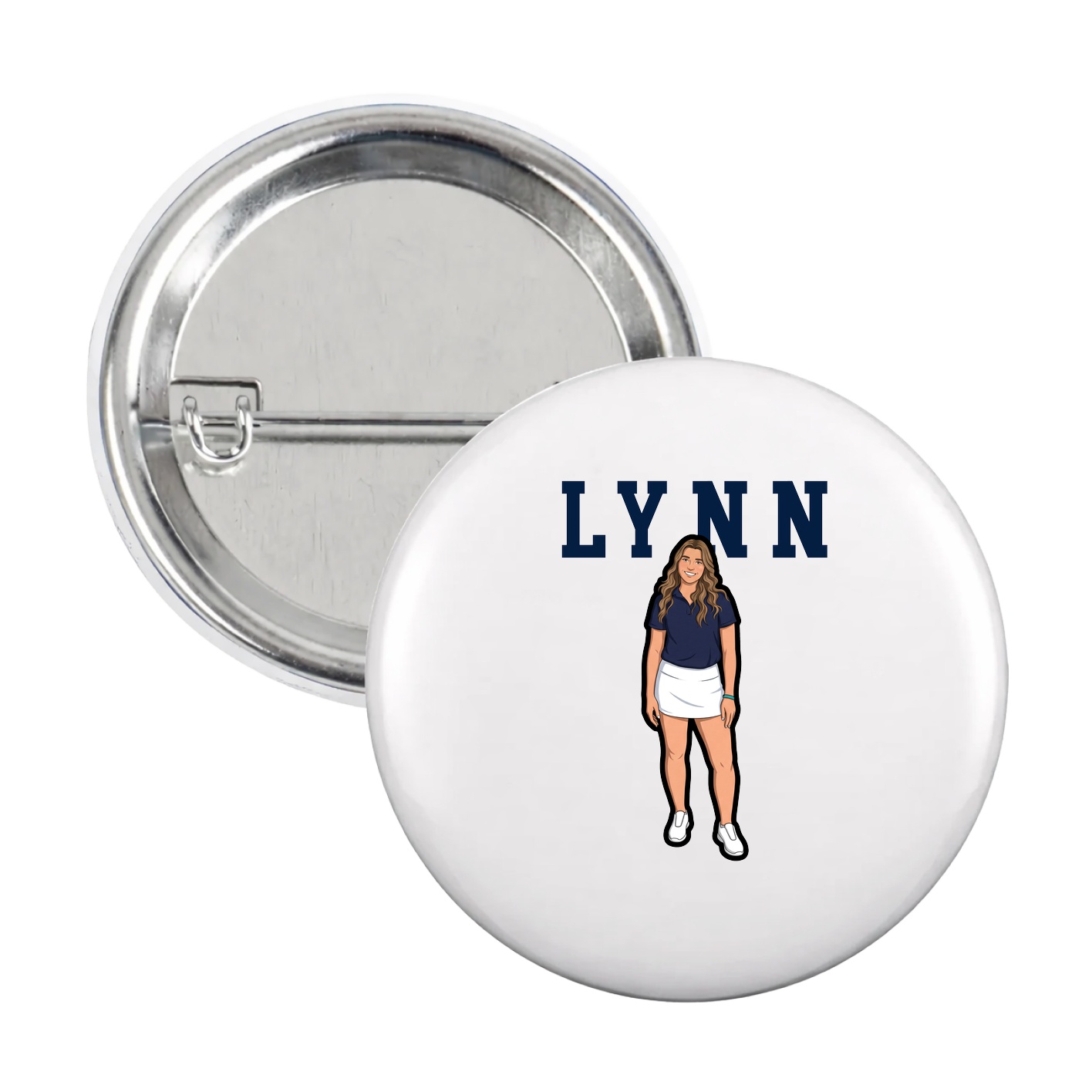 Game Day Button — Shirsey in White