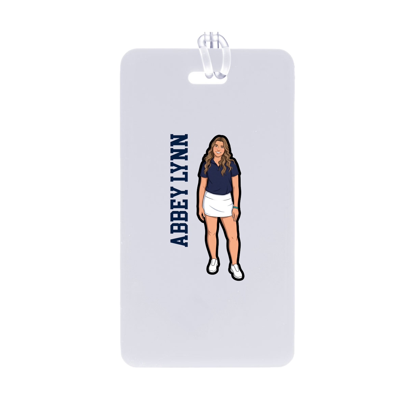 Bag Tag — Name Vertical in Classic