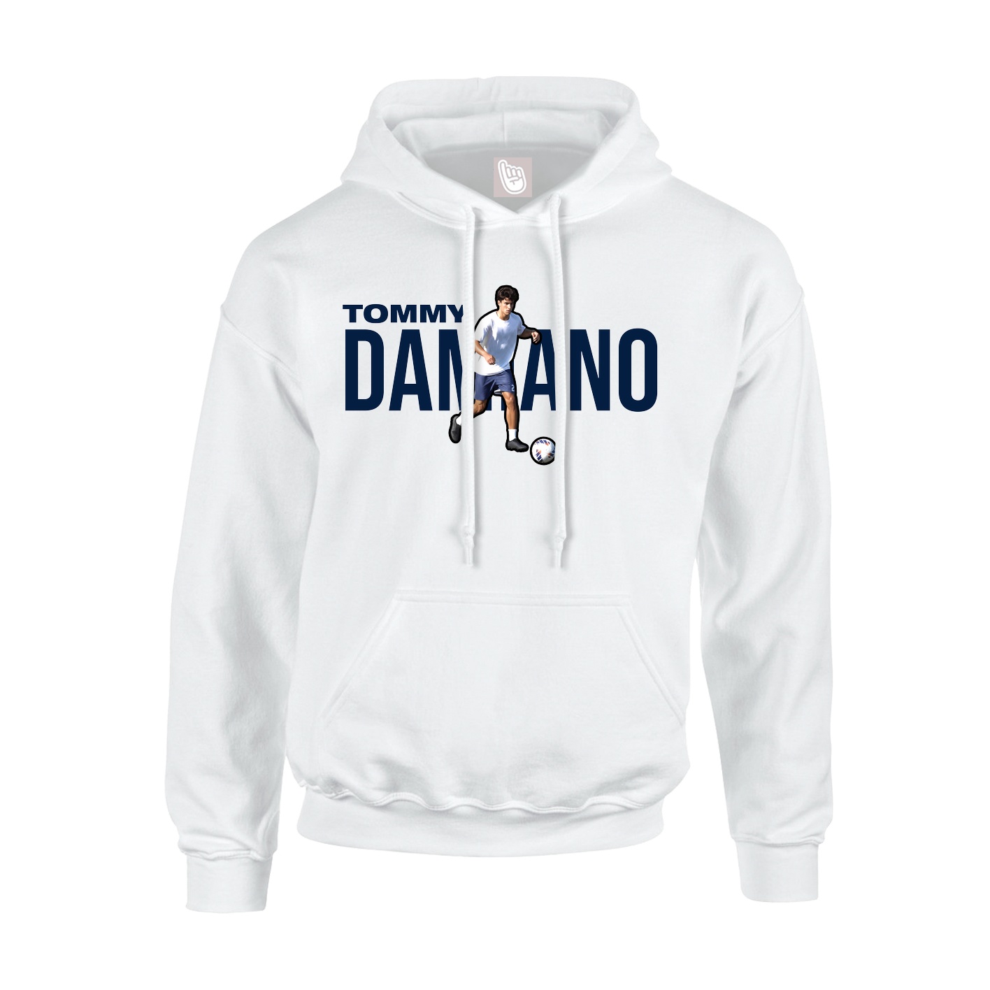 Youth Hoodie — Player Name in White