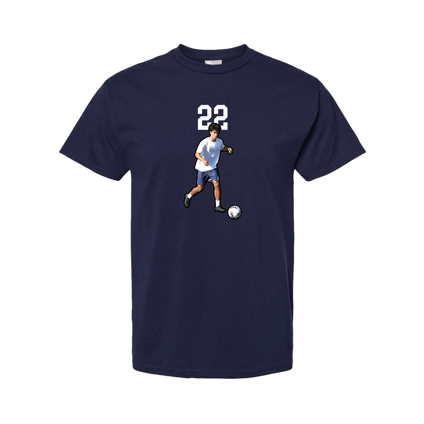 Tee — Number Top in Navy