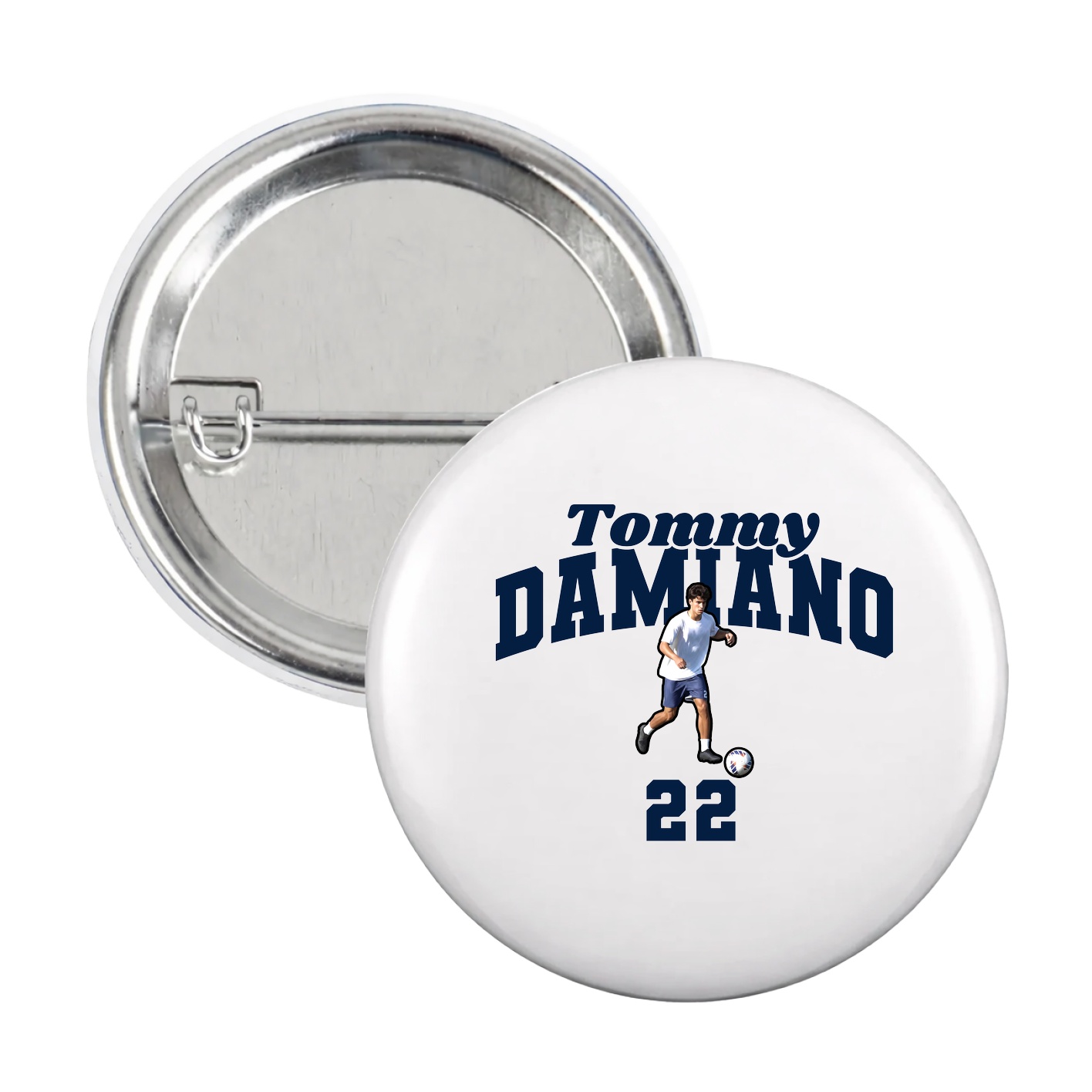 Game Day Button — Signature Arch in White
