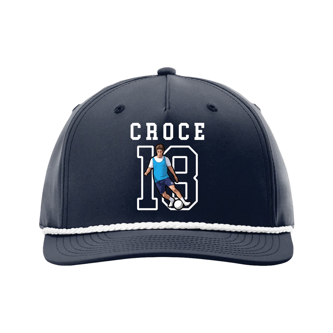 Five-Panel Classic Rope Cap — Shirsey in Navy