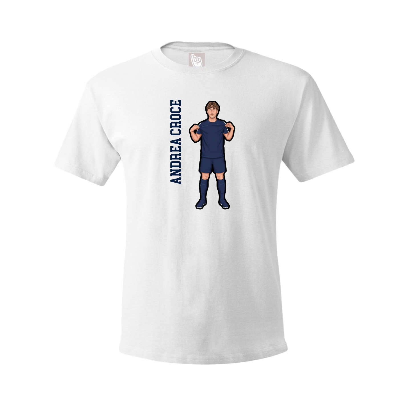 Tee — Name Vertical in White