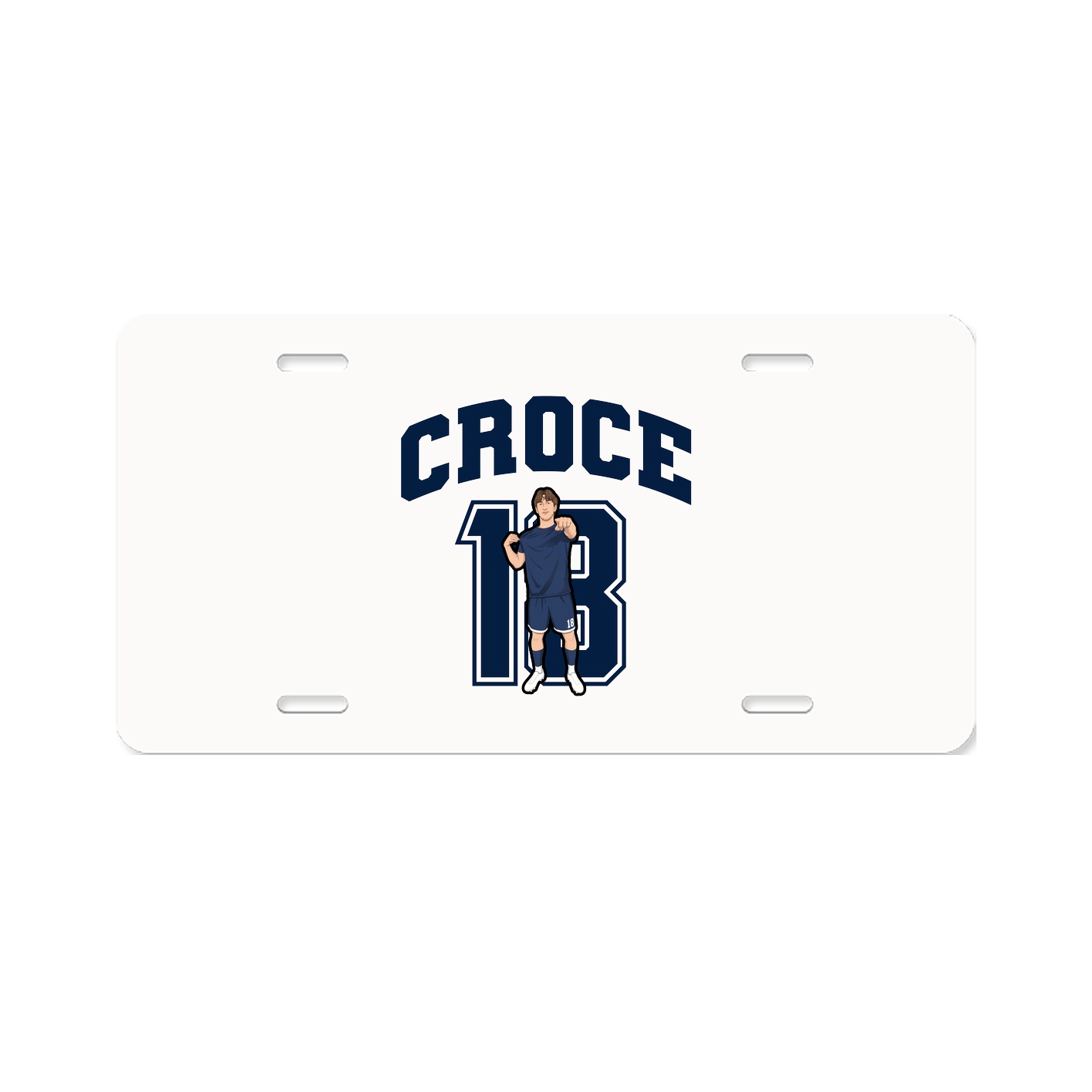 License Plate — Number in Classic