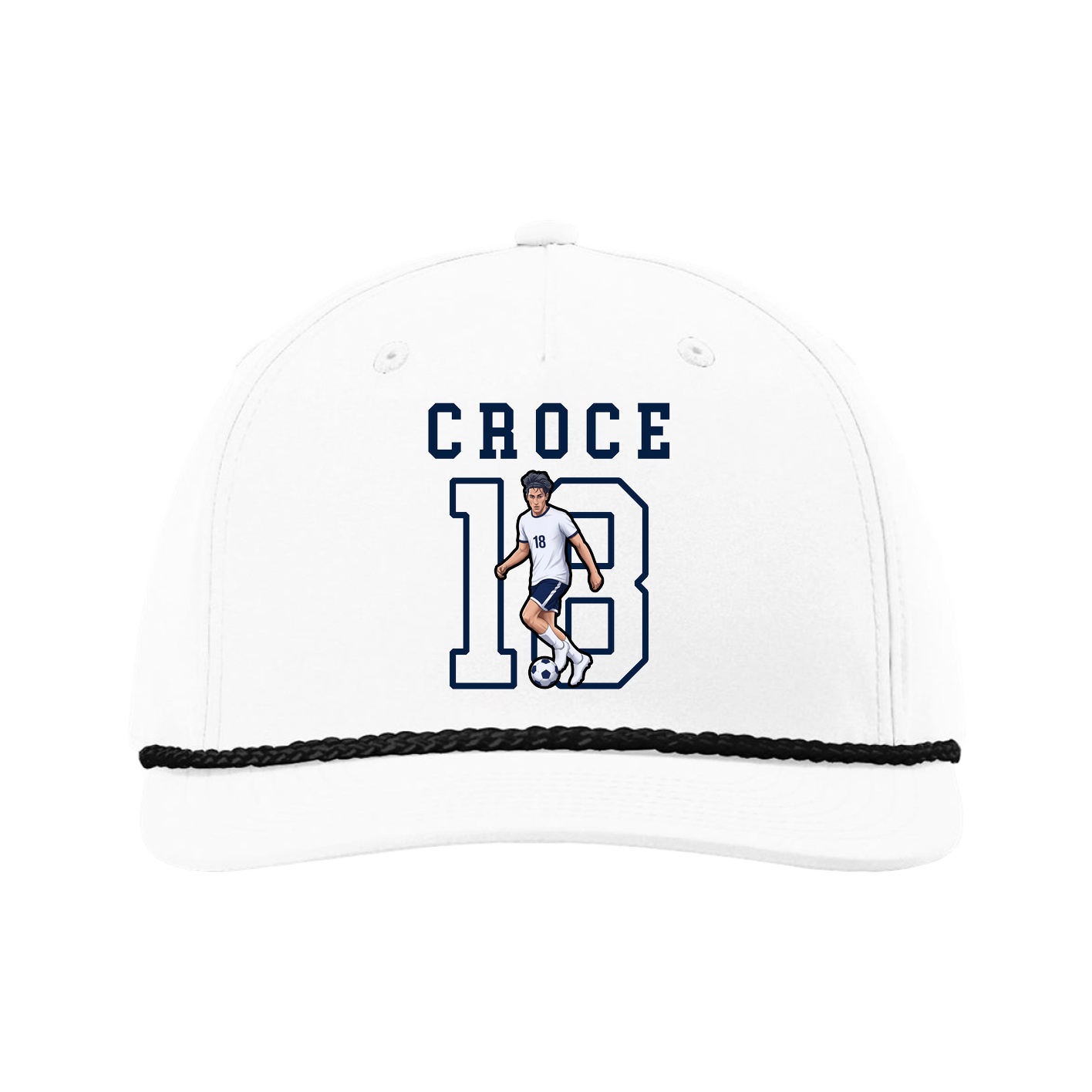 Five-Panel Classic Rope Cap — Shirsey in White