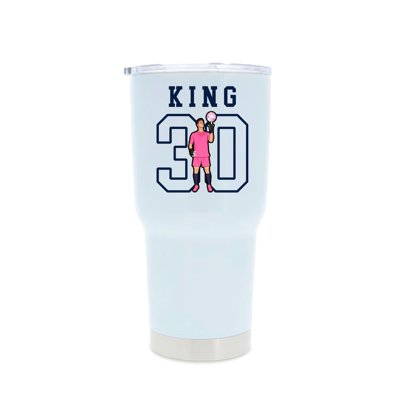 30oz Stainless Steel Tumbler — Shirsey in White