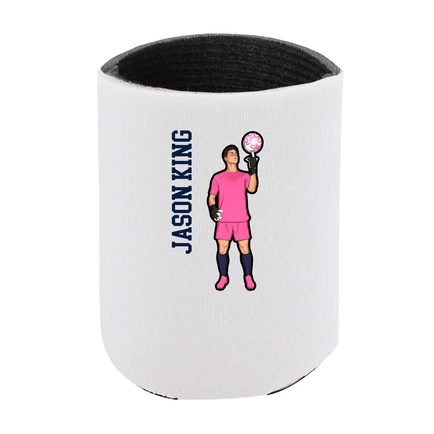 Can Holder — Name Vertical in White