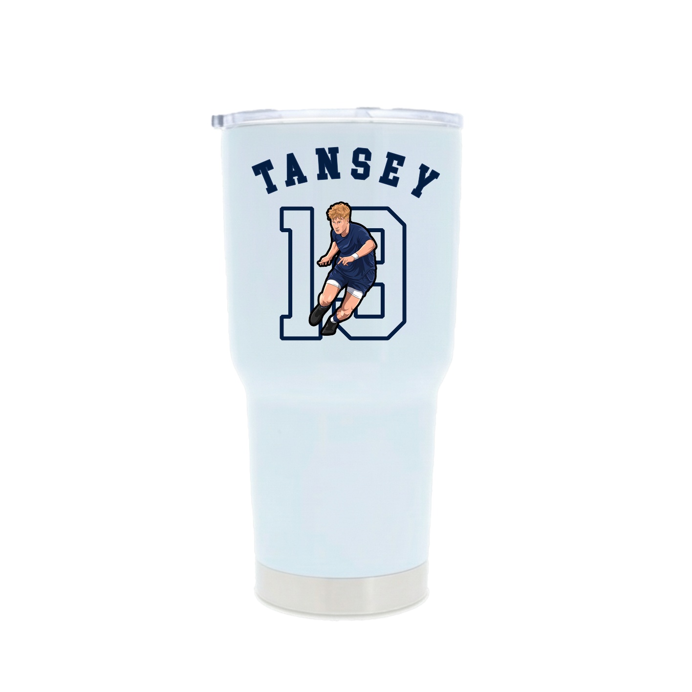 30oz Stainless Steel Tumbler — Shirsey Arch in White