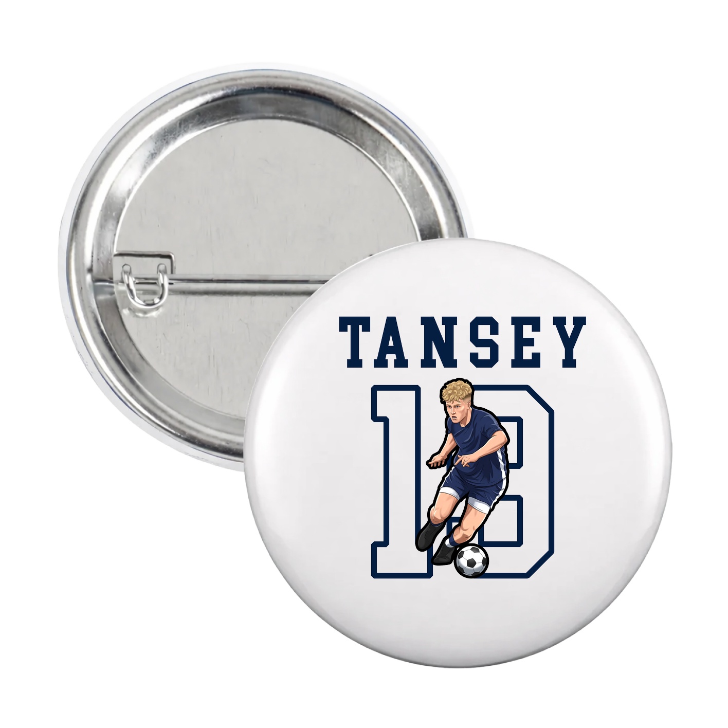 Game Day Button — Shirsey in White