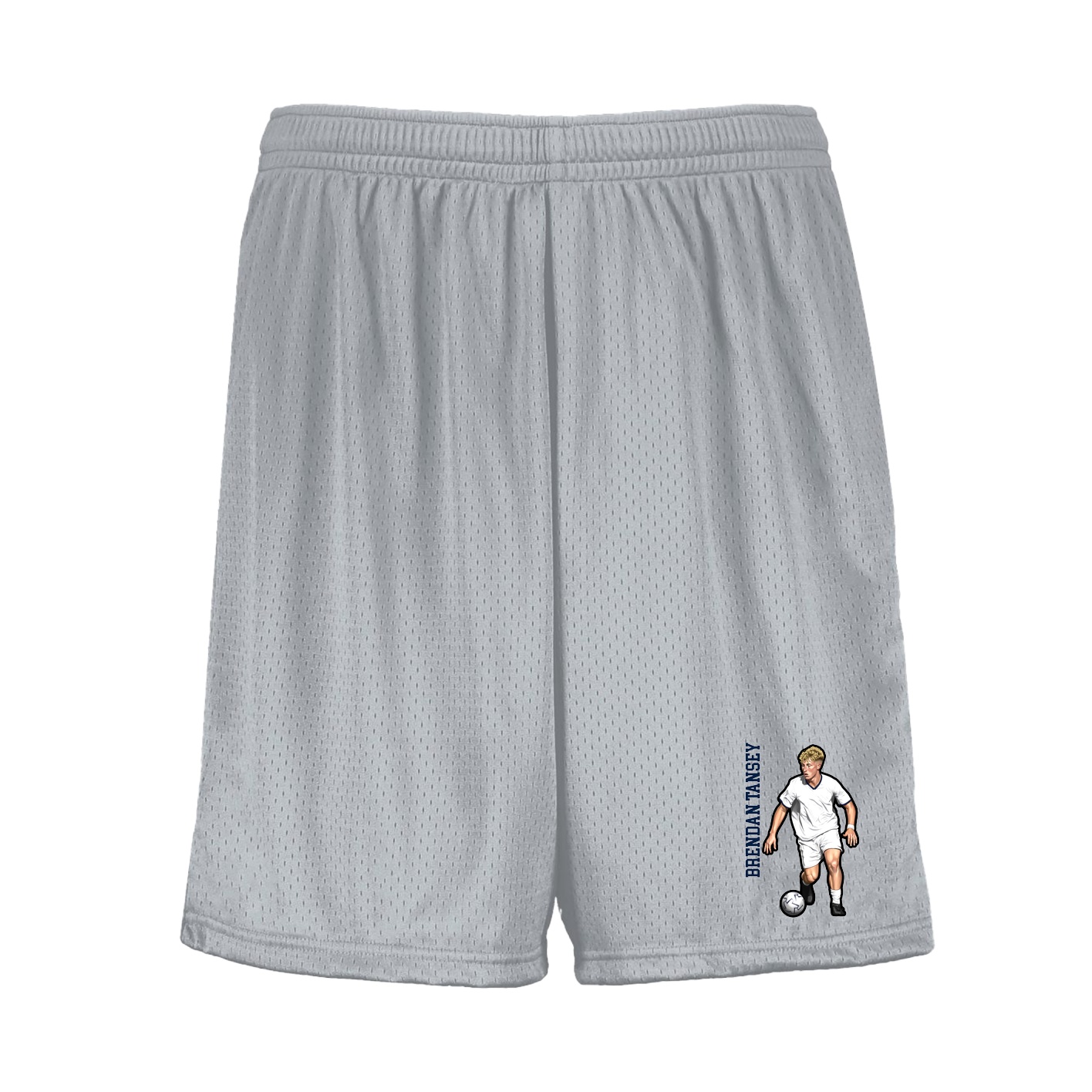 Shorts — Name Vertical in Silver