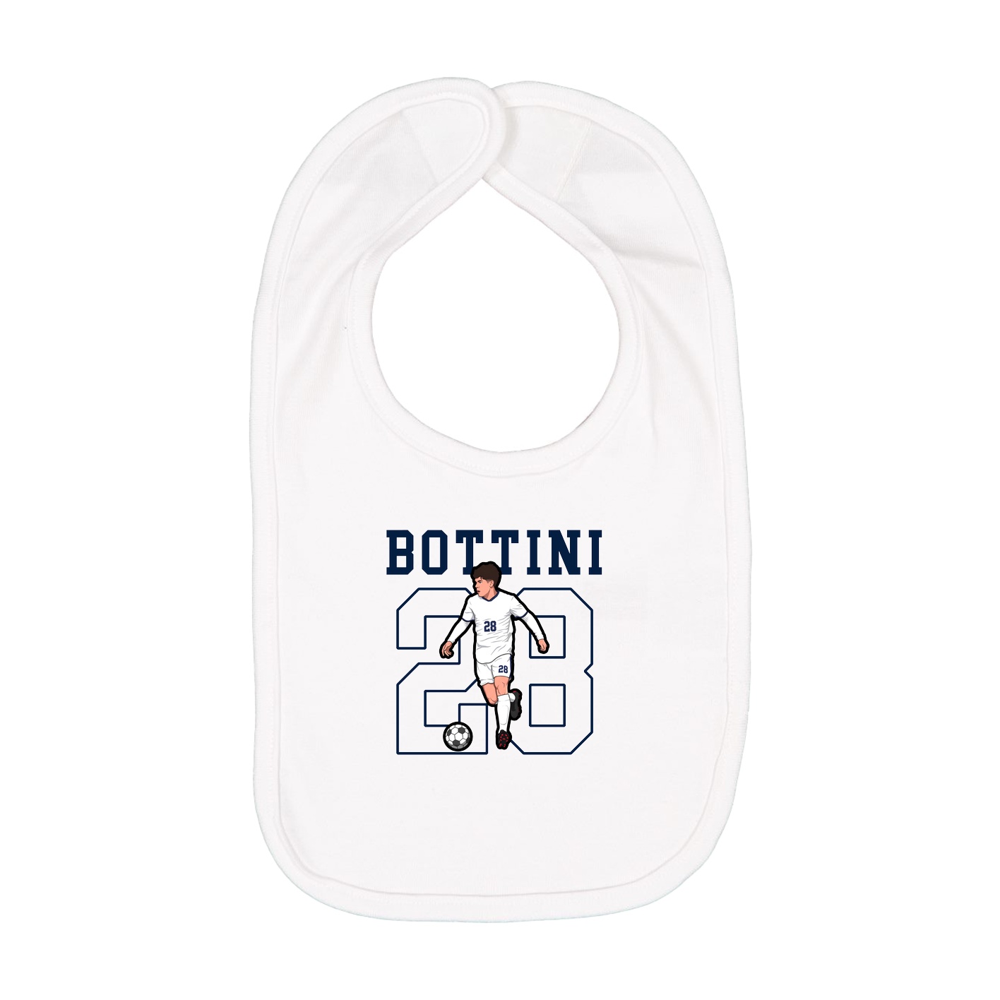 Infant Bib — Shirsey in White