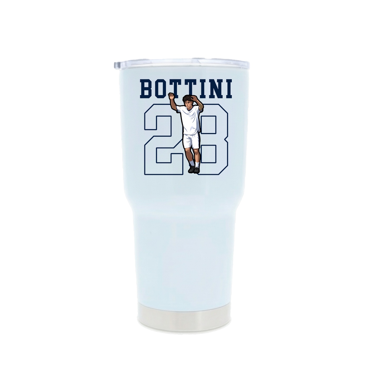 30oz Stainless Steel Tumbler — Shirsey in White