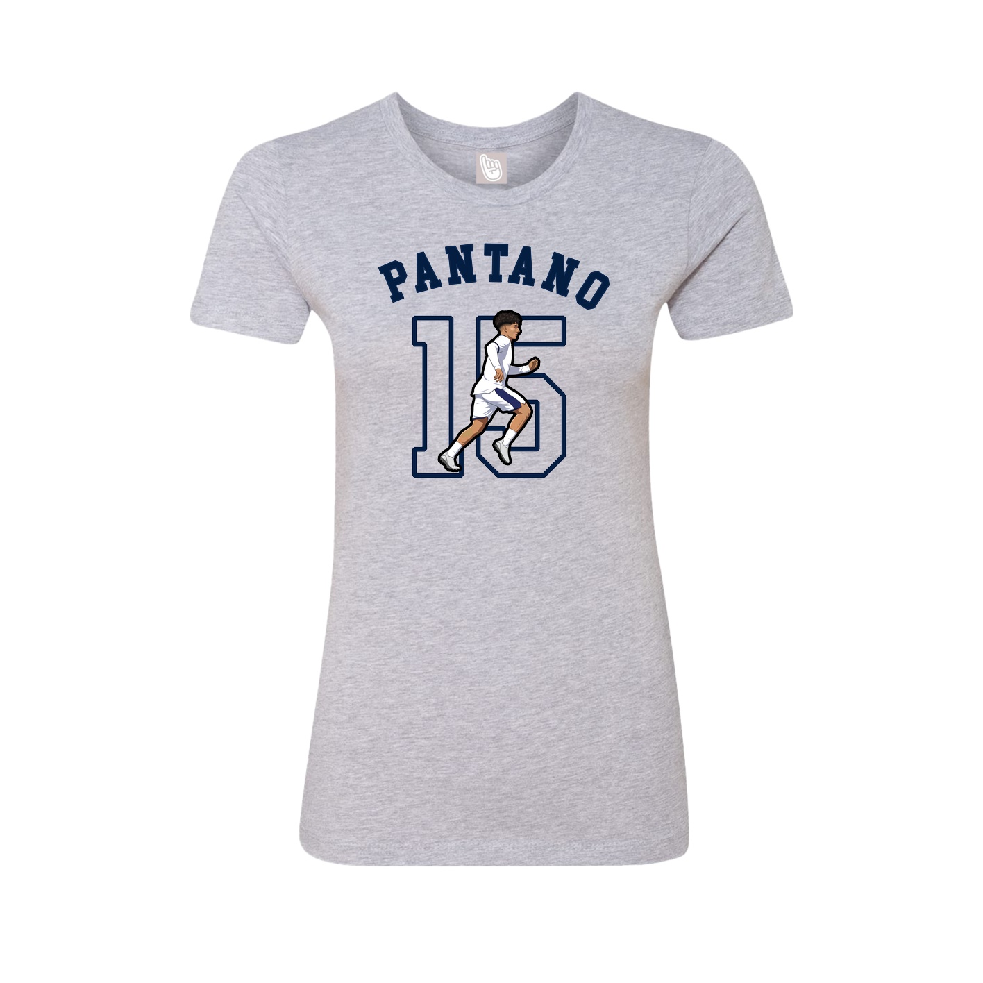 Fitted Women's Tee — Shirsey Arch in Grey