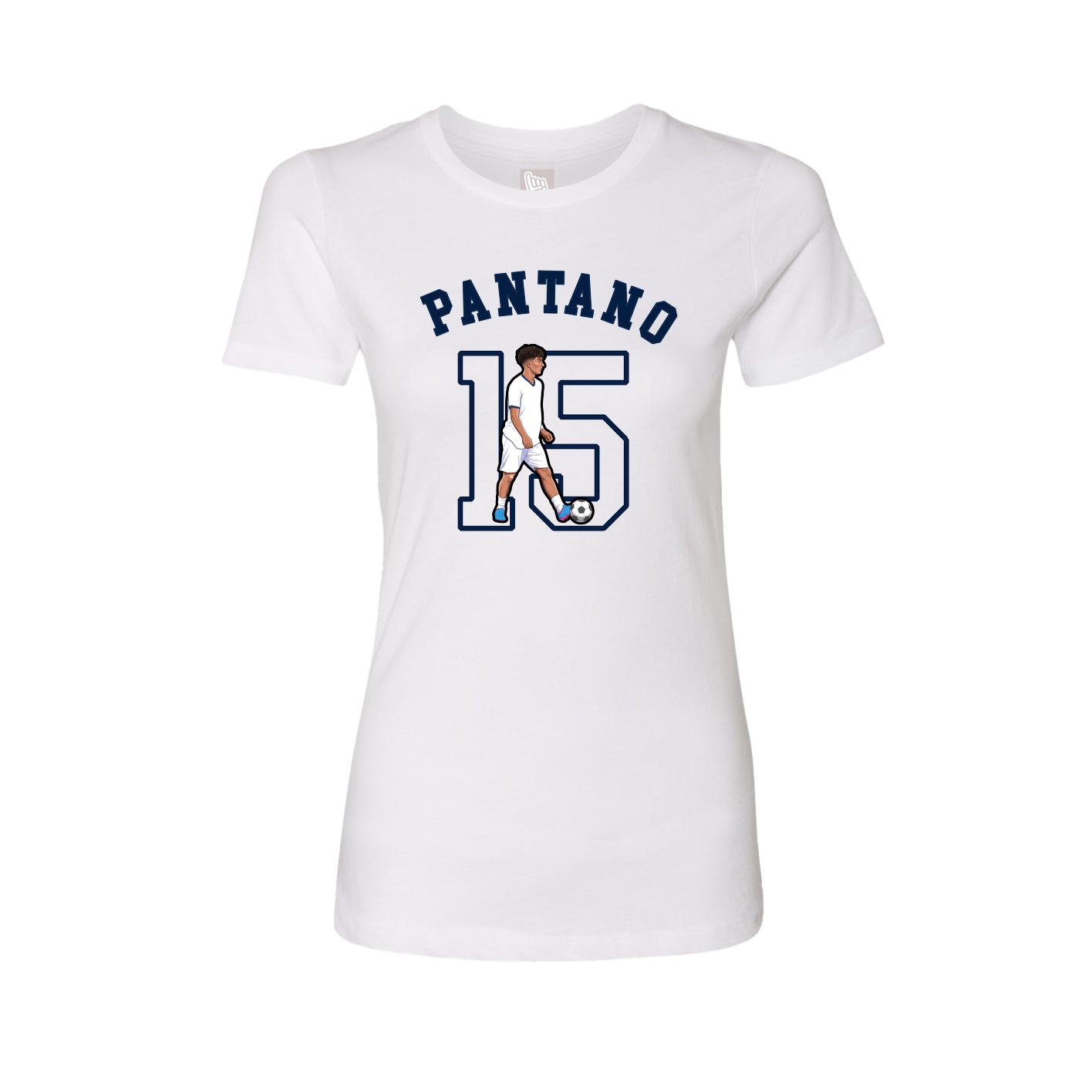 Fitted Women's Tee — Shirsey Arch in White