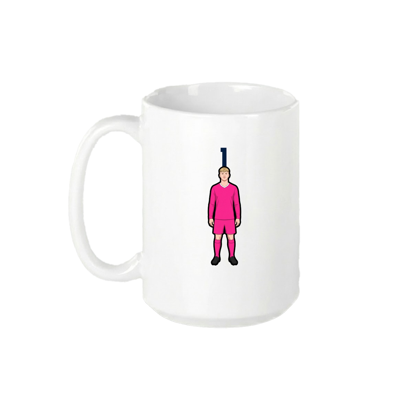 15oz Coffee Mug — Number Top in White