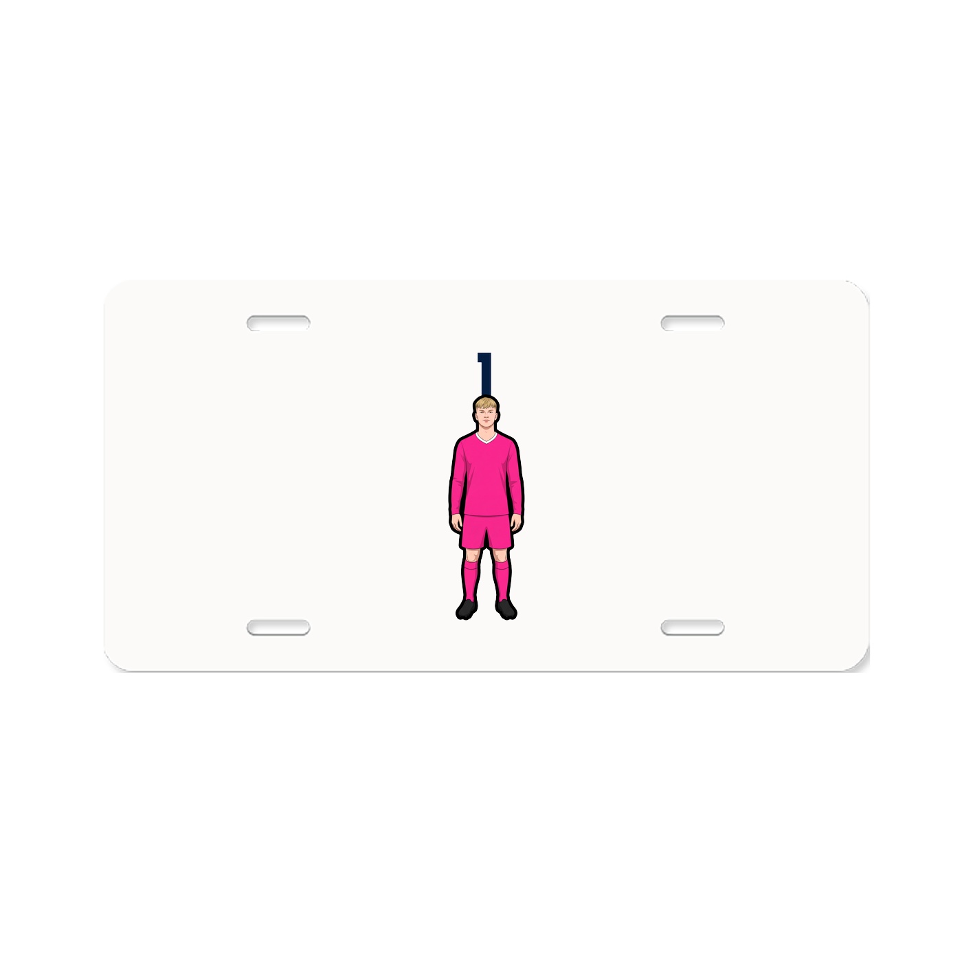 License Plate — Number Top in Classic