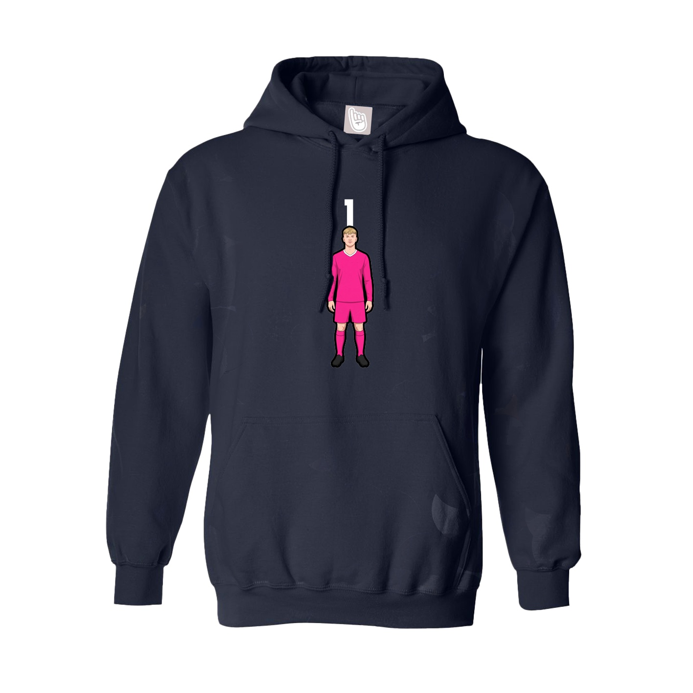 Youth Hoodie — Number Top in Navy