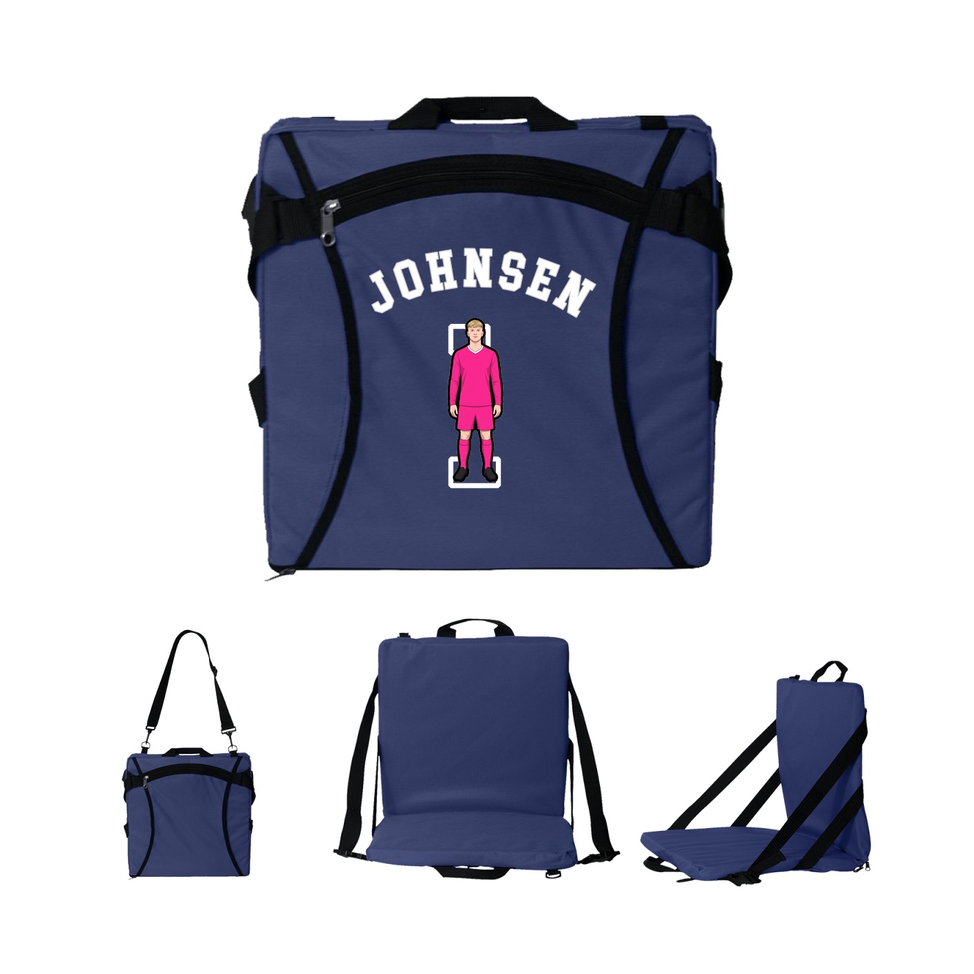 Folding Stadium Seat — Shirsey Arch in Navy