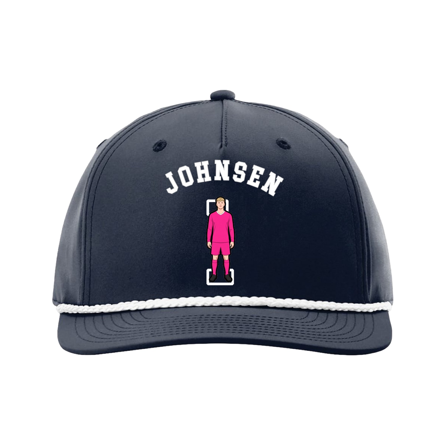 Five-Panel Classic Rope Cap — Shirsey Arch in Navy