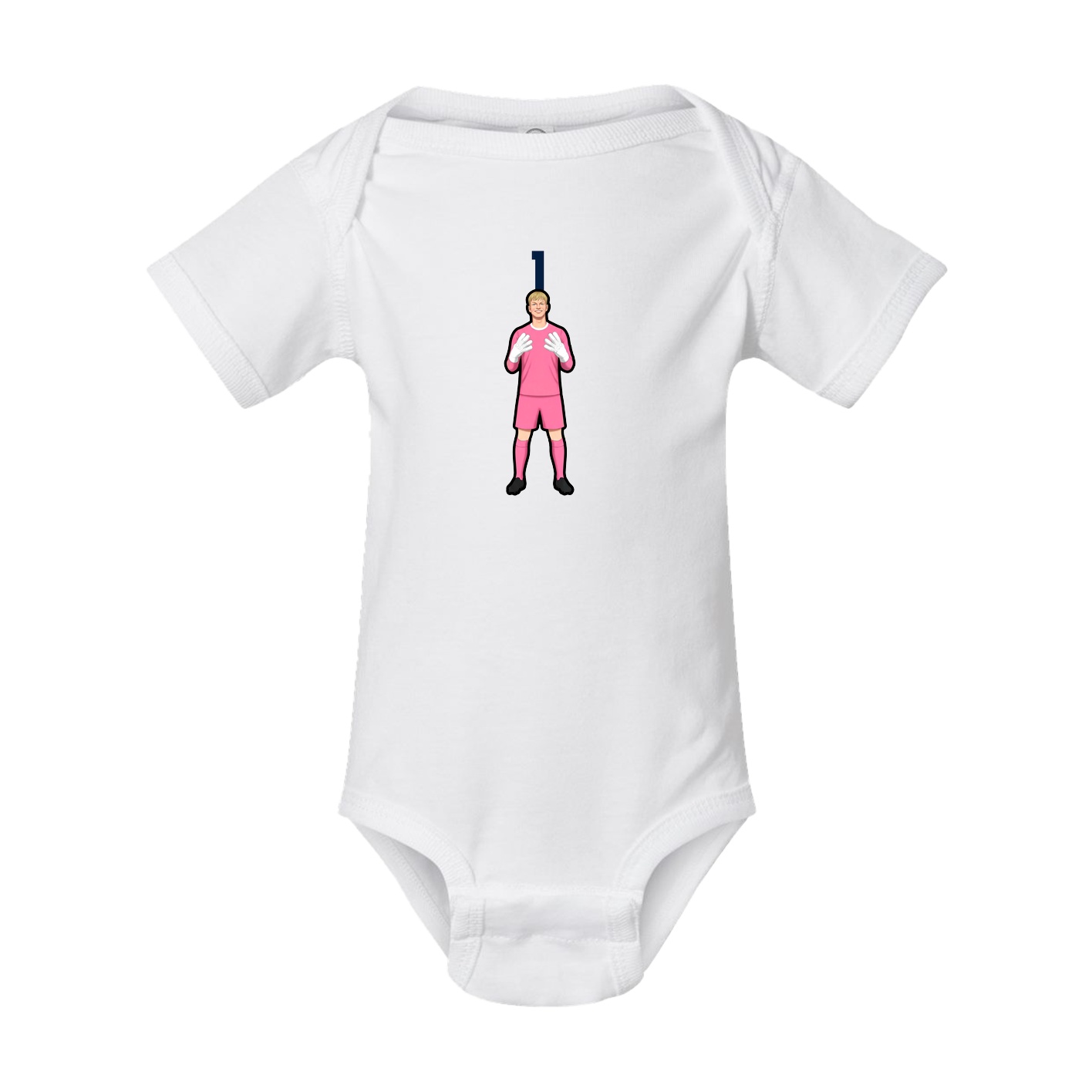 Baby Onesie — Number Top in White