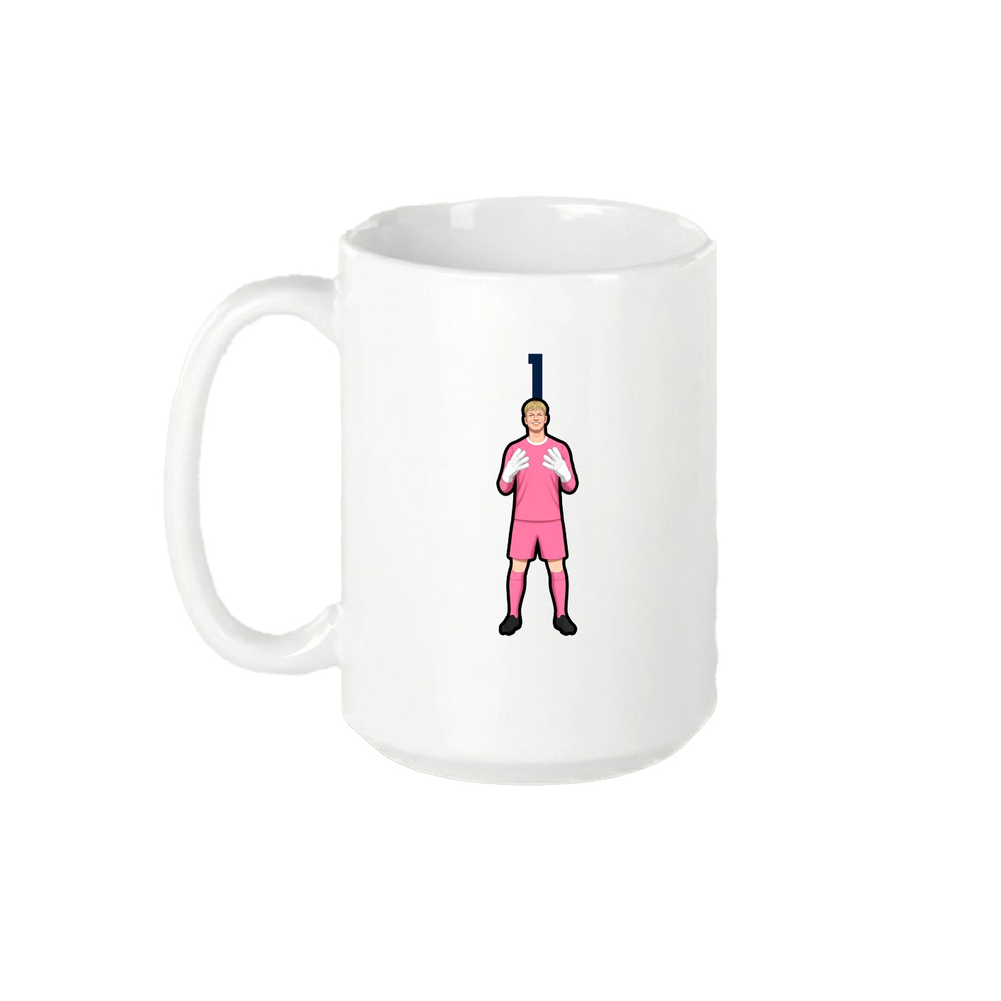 15oz Coffee Mug — Number Top in White