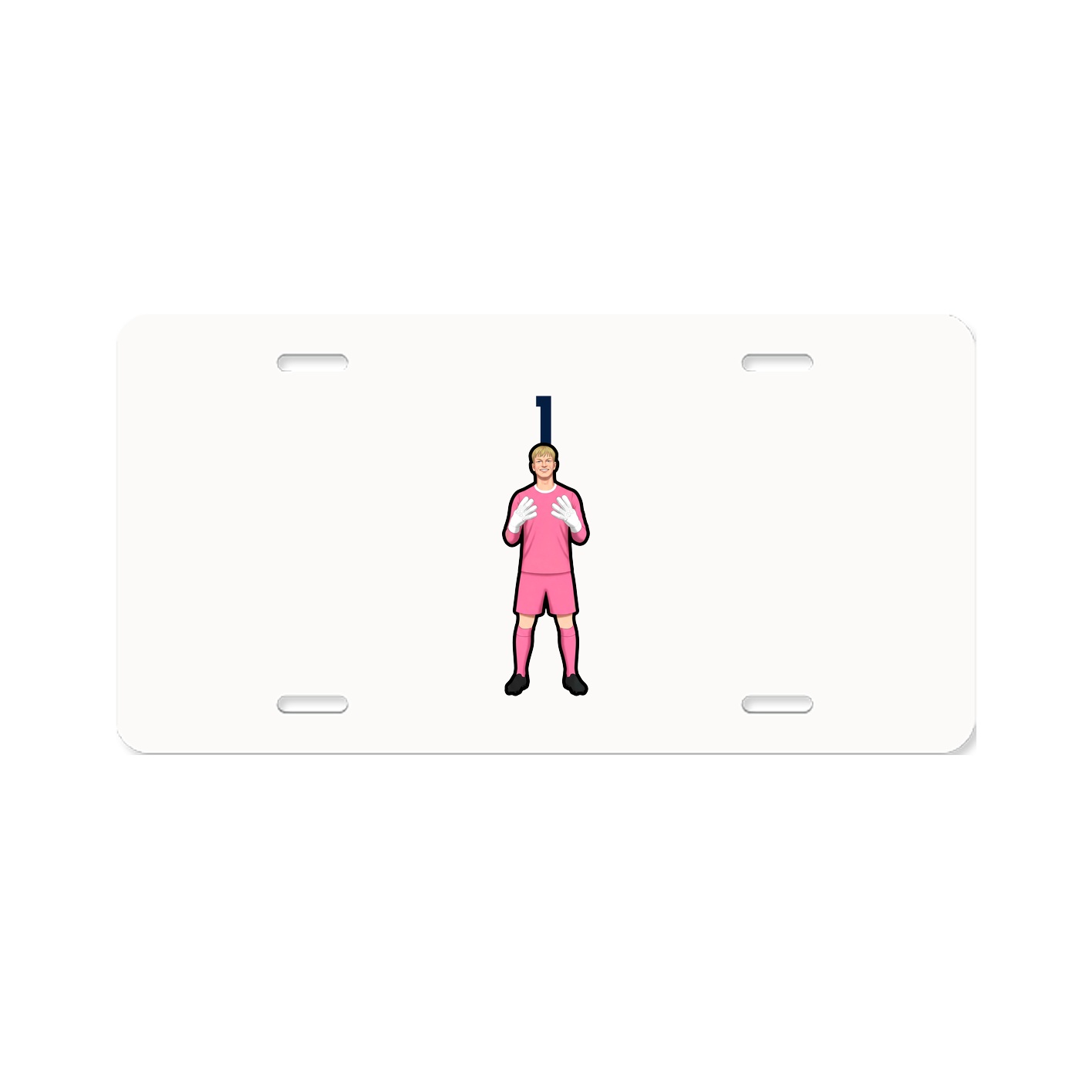 License Plate — Number Top in Classic
