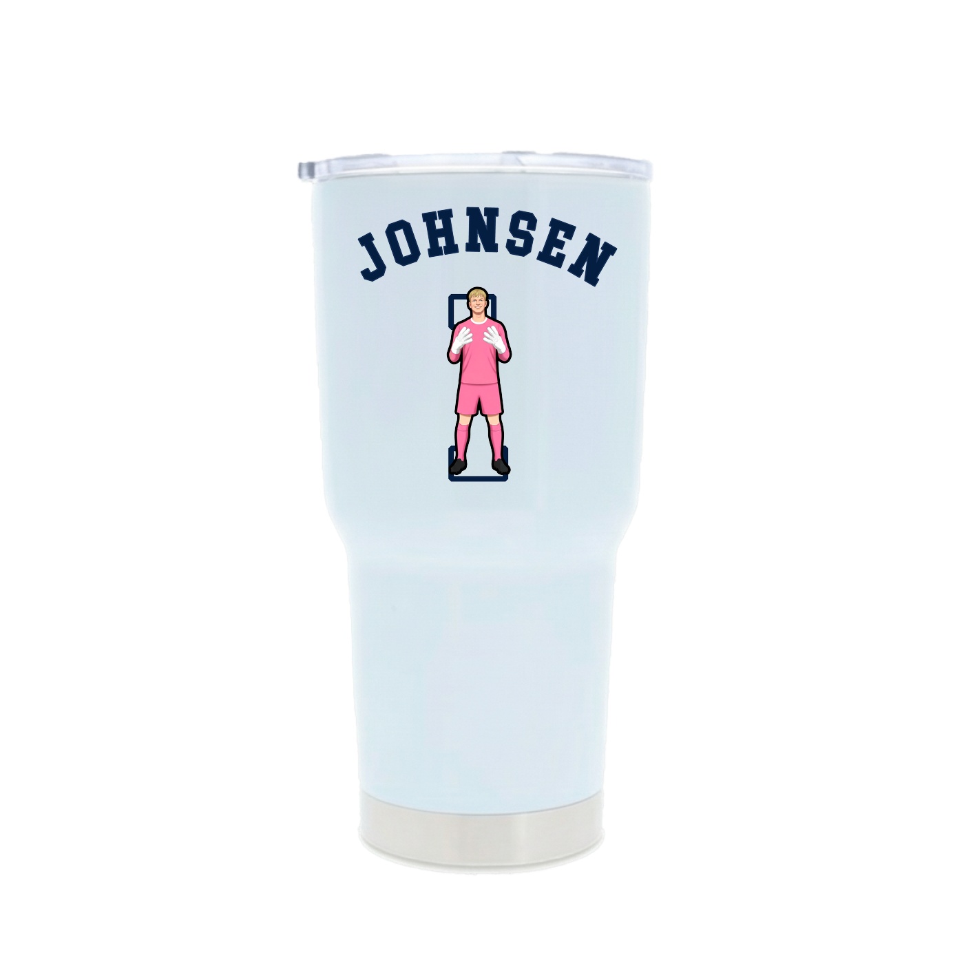 30oz Stainless Steel Tumbler — Shirsey Arch in White