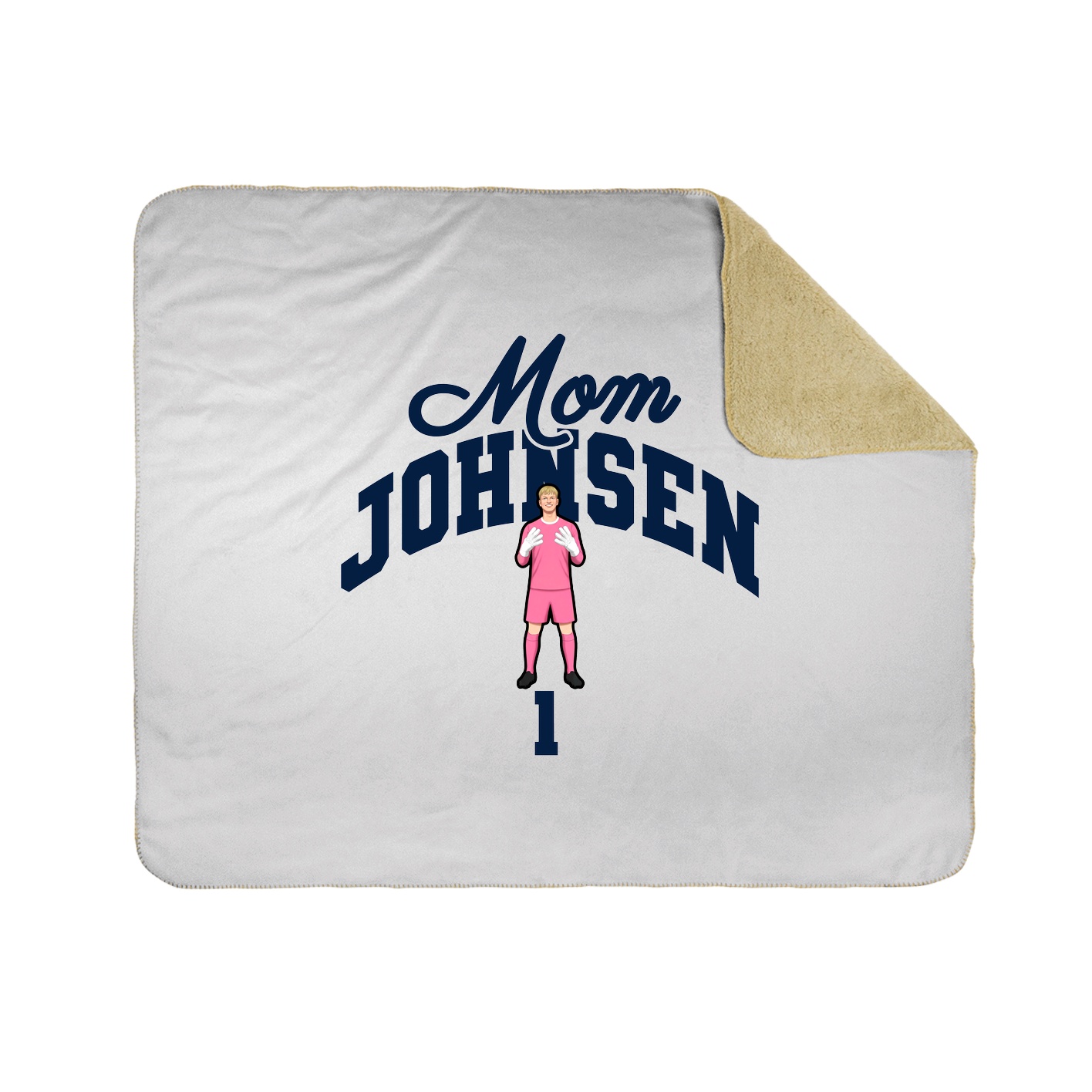 Throw Blanket — Mothers Day Arch in White