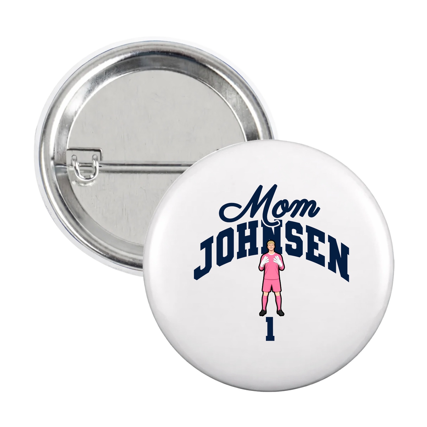 Game Day Button — Mothers Day Arch in White