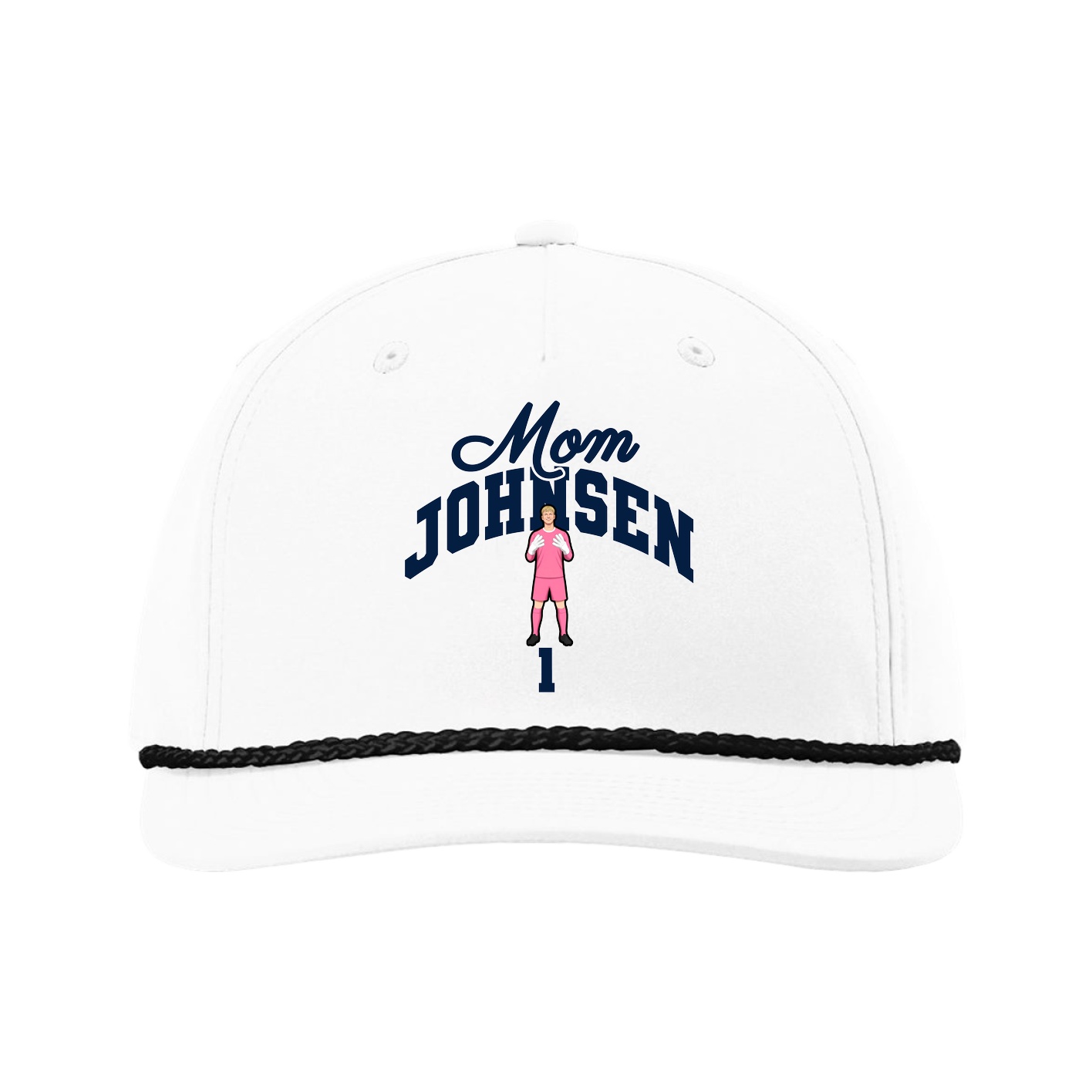 Five-Panel Classic Rope Cap — Mothers Day Arch in White