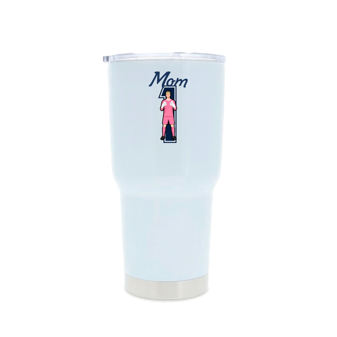30oz Stainless Steel Tumbler — Mothers Day Shirsey in White