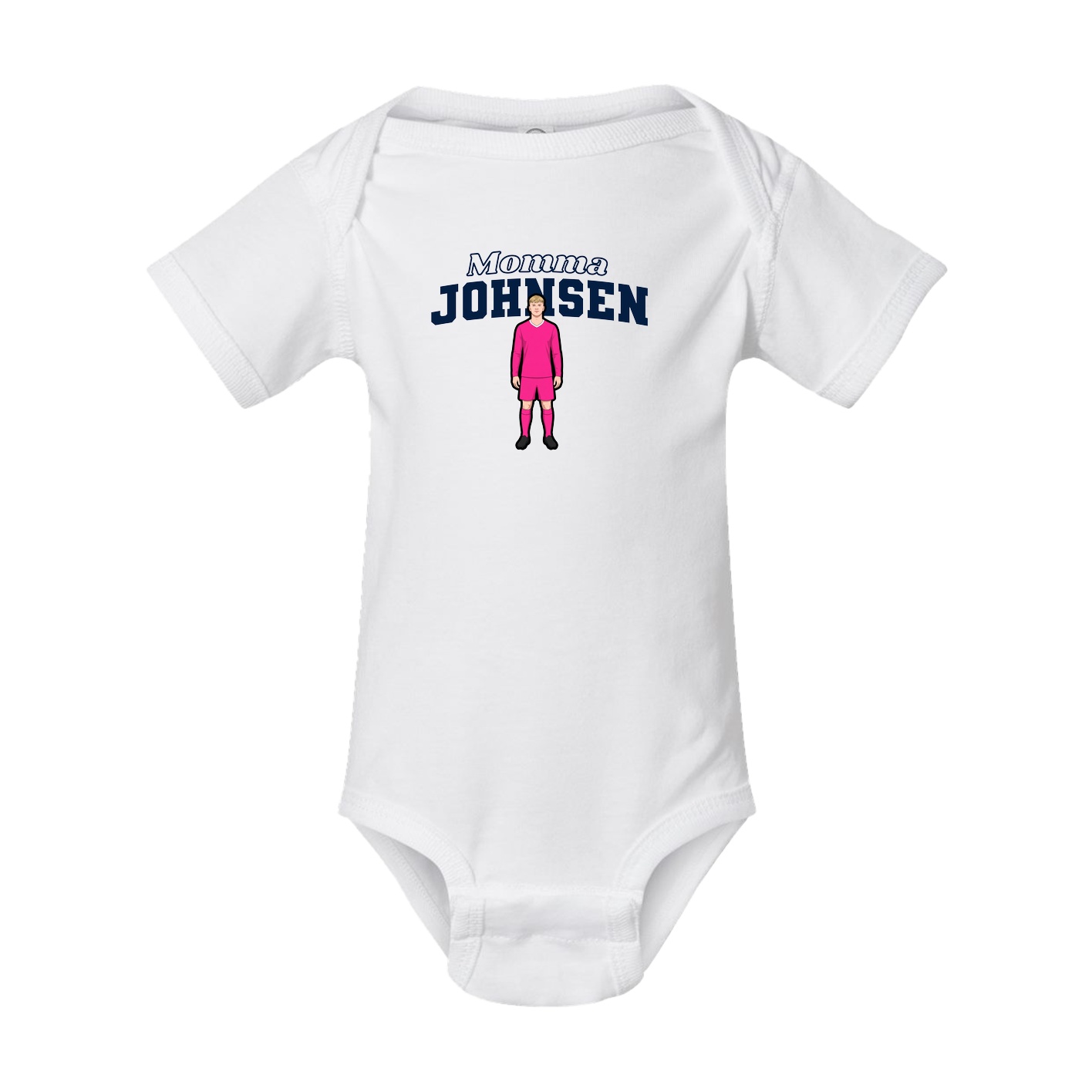 Baby Onesie — Mothers Day Block in White