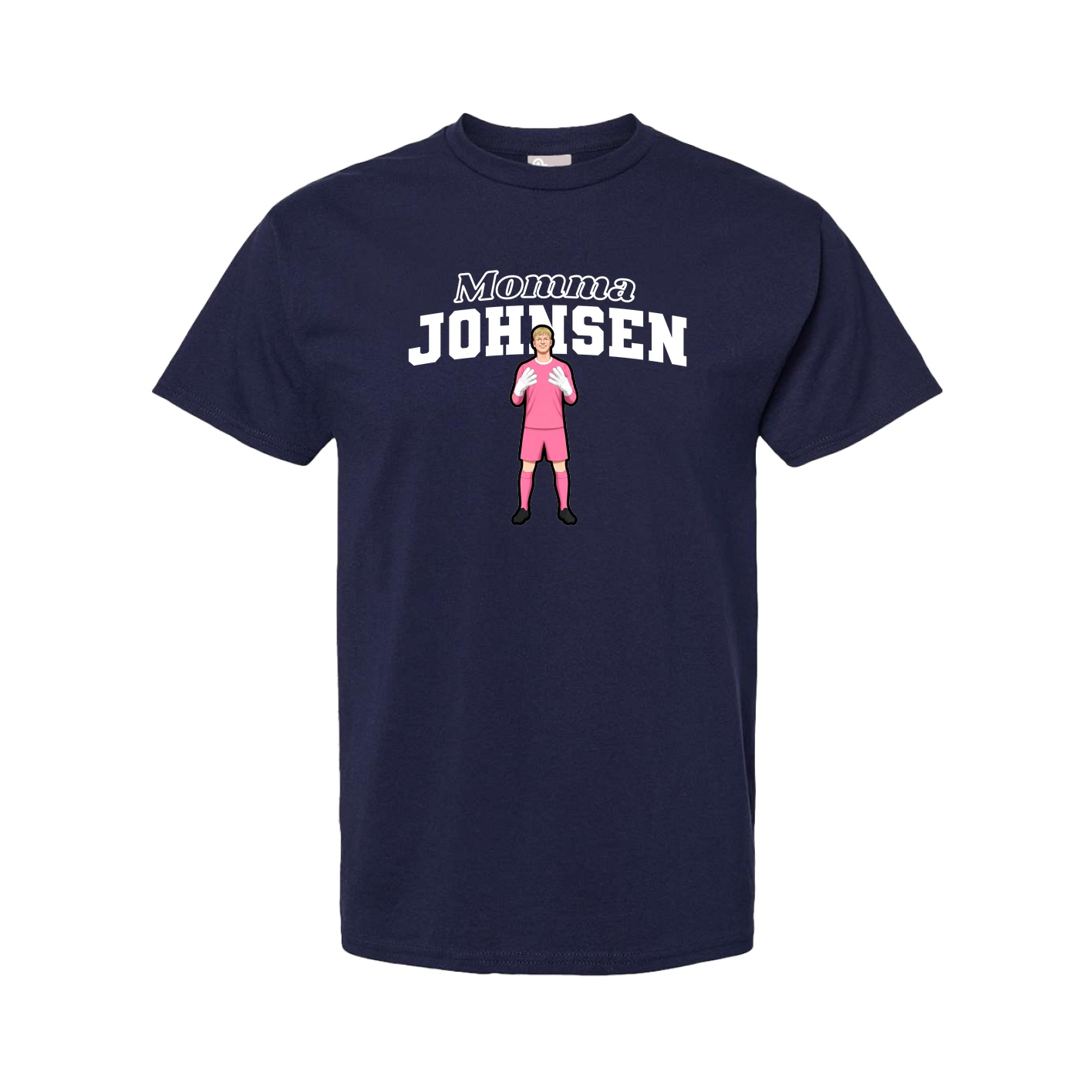 Youth Tee — Mothers Day Block in Navy