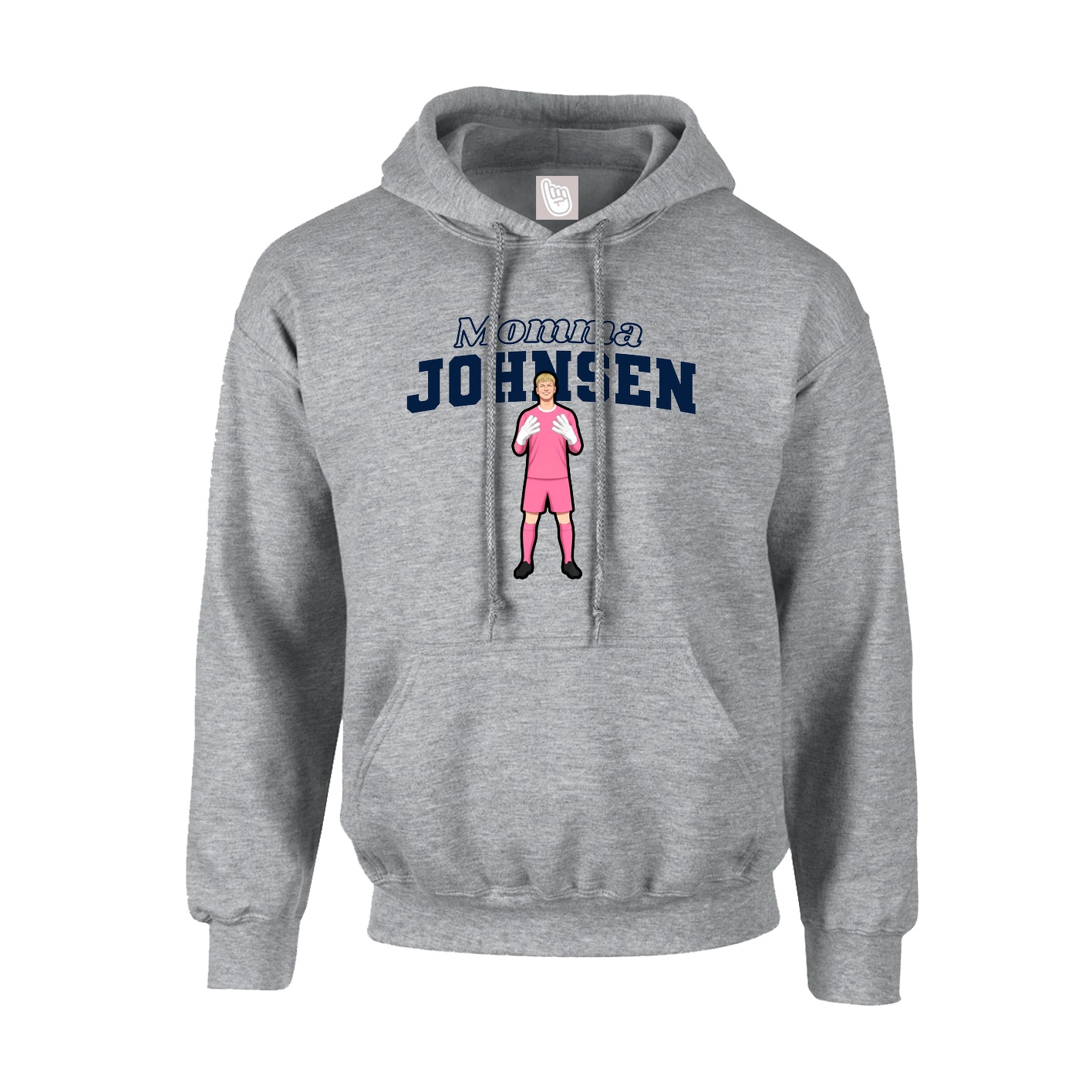 Youth Hoodie — Mothers Day Block in Grey