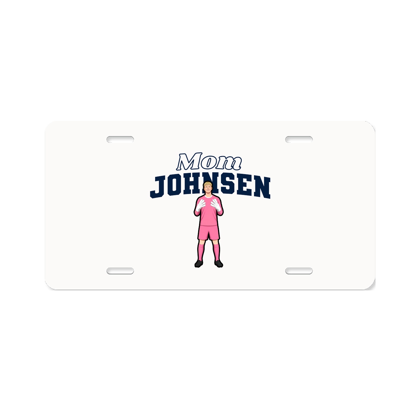 License Plate — Mothers Day Block in Classic