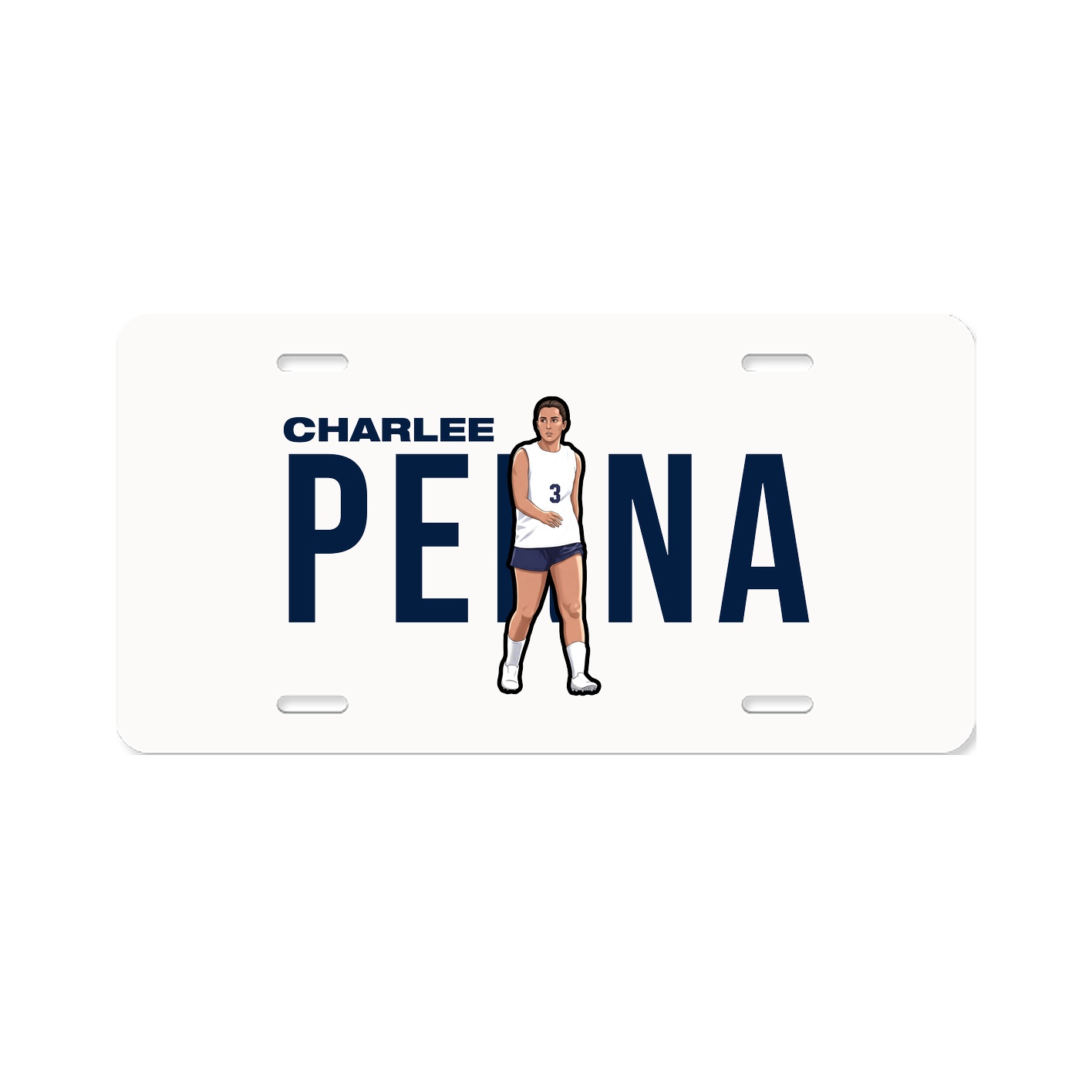 License Plate — Player Name in Classic