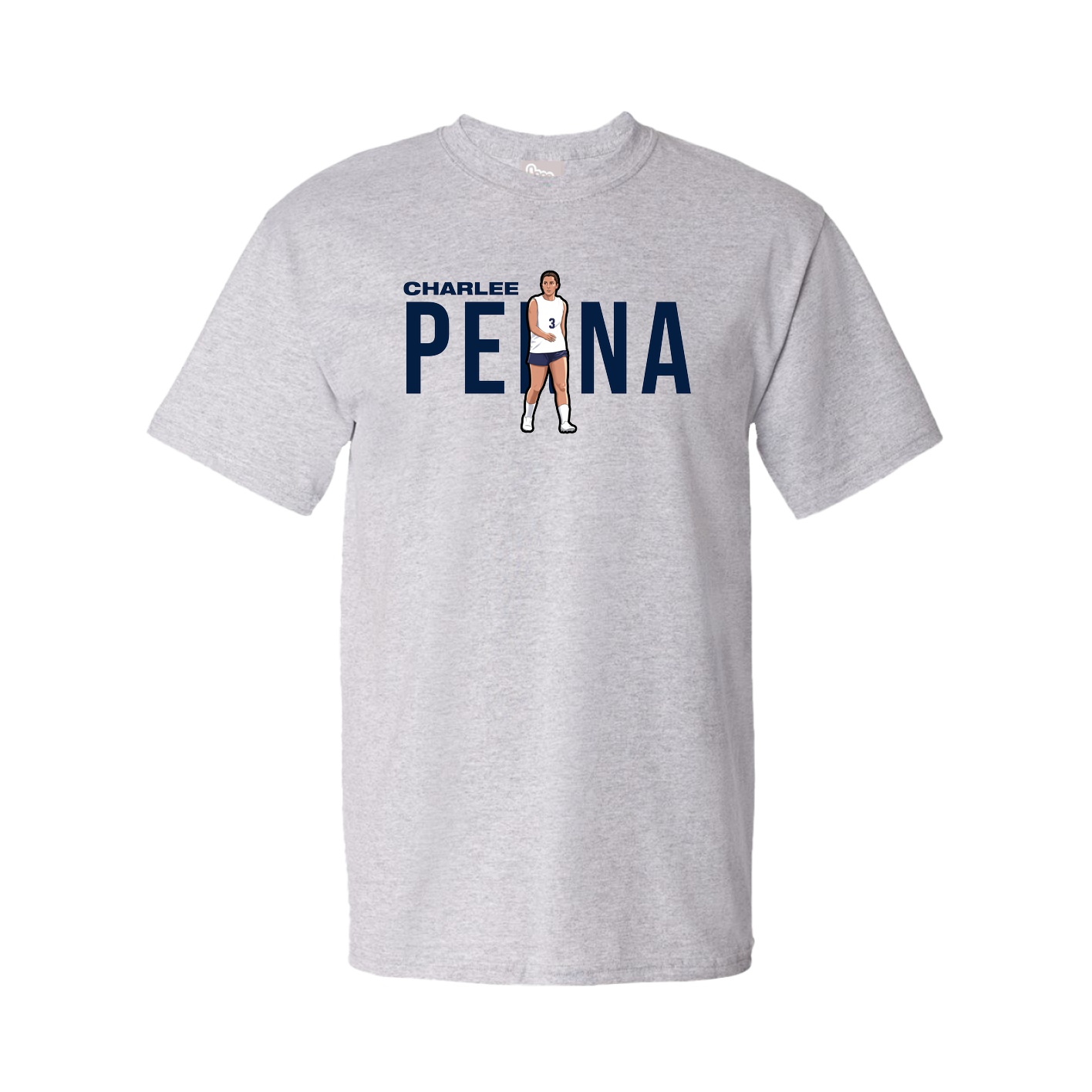 Youth Tee — Player Name in Grey