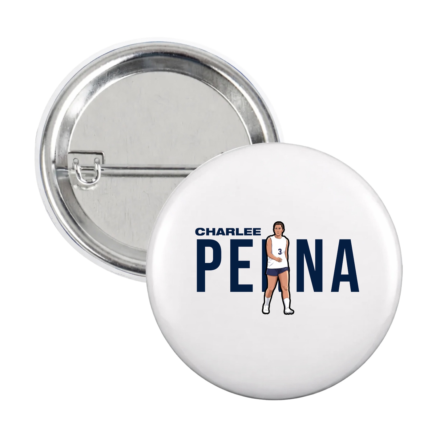 Game Day Button — Player Name in White