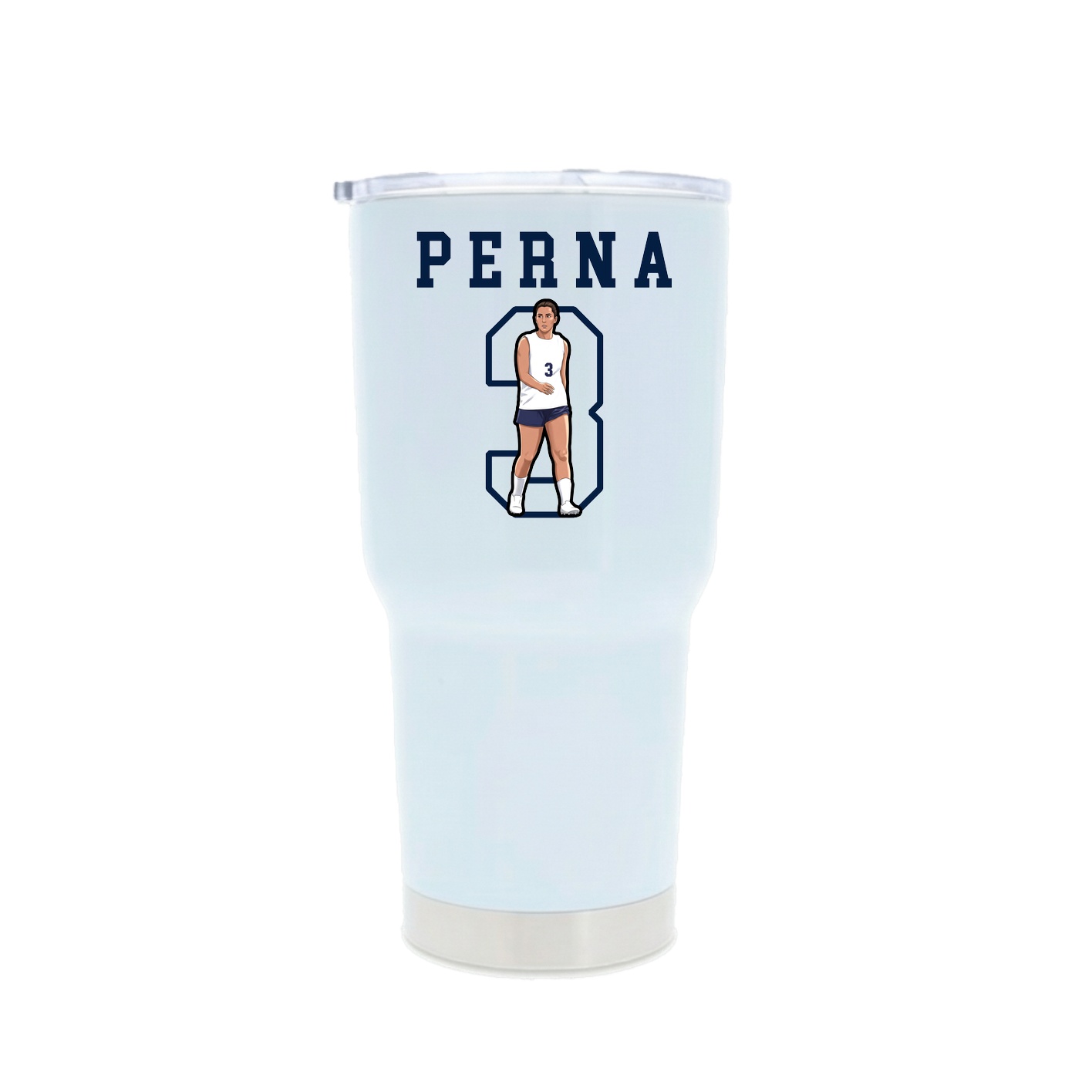 30oz Stainless Steel Tumbler — Shirsey in White