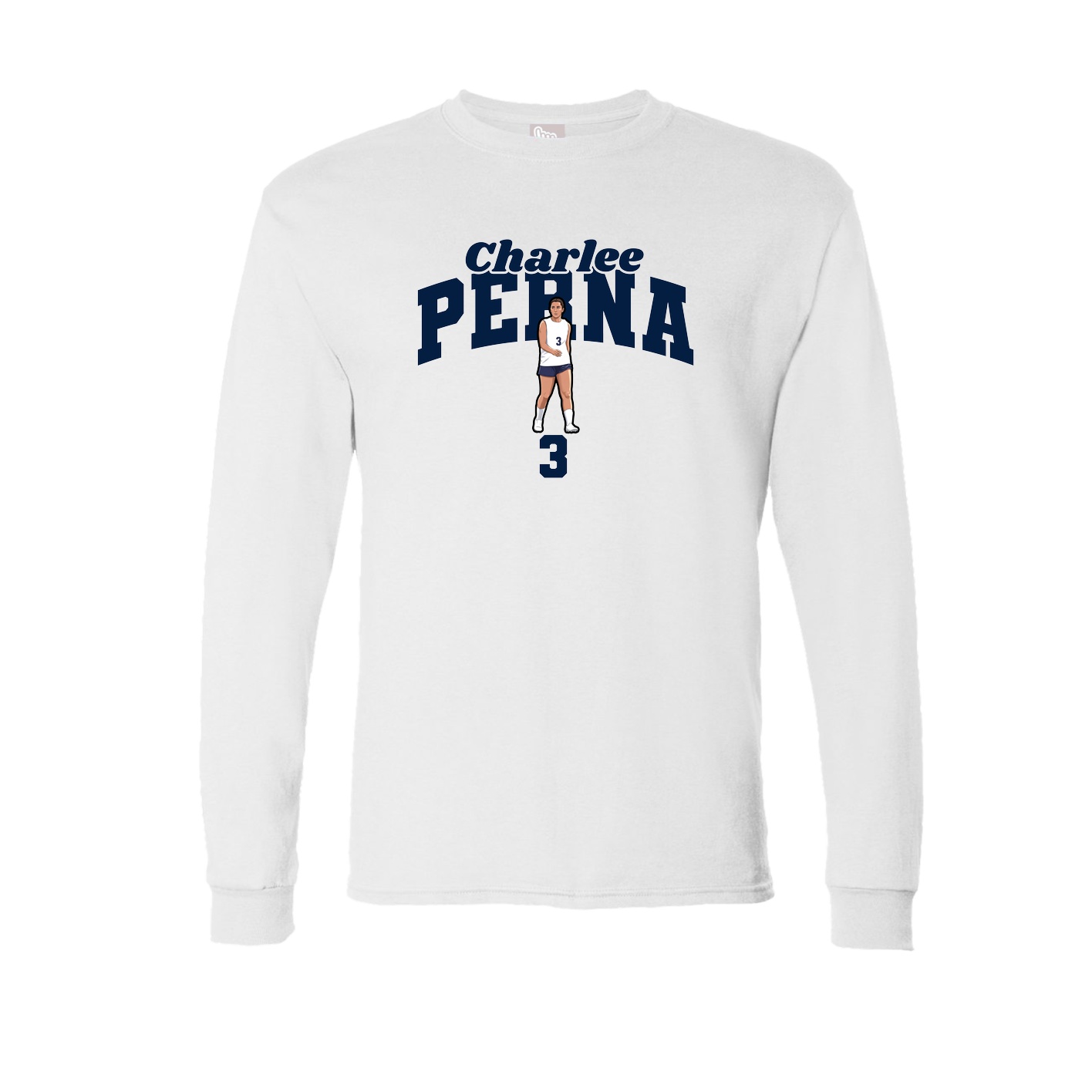 Long Sleeve Tee — Signature Arch in White