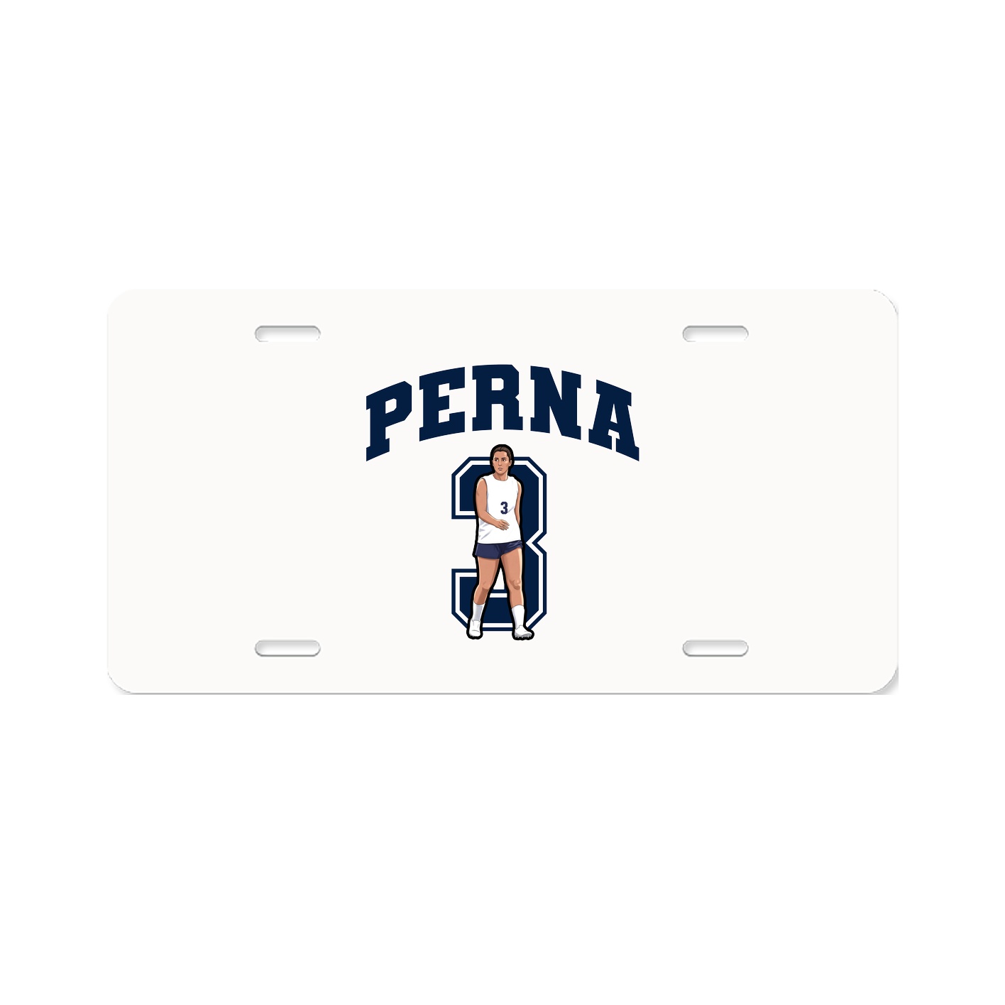 License Plate — Number in Classic