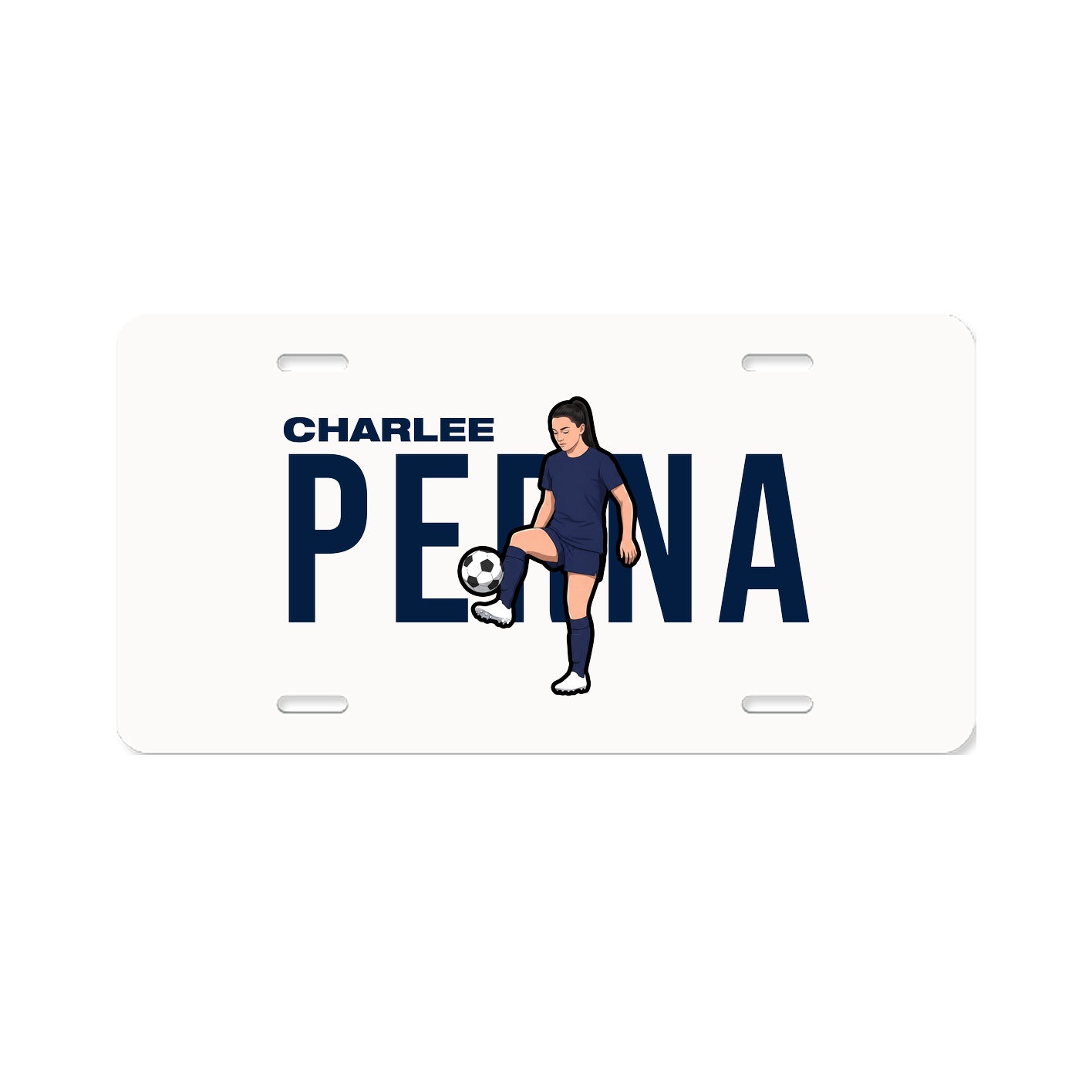 License Plate — Player Name in Classic