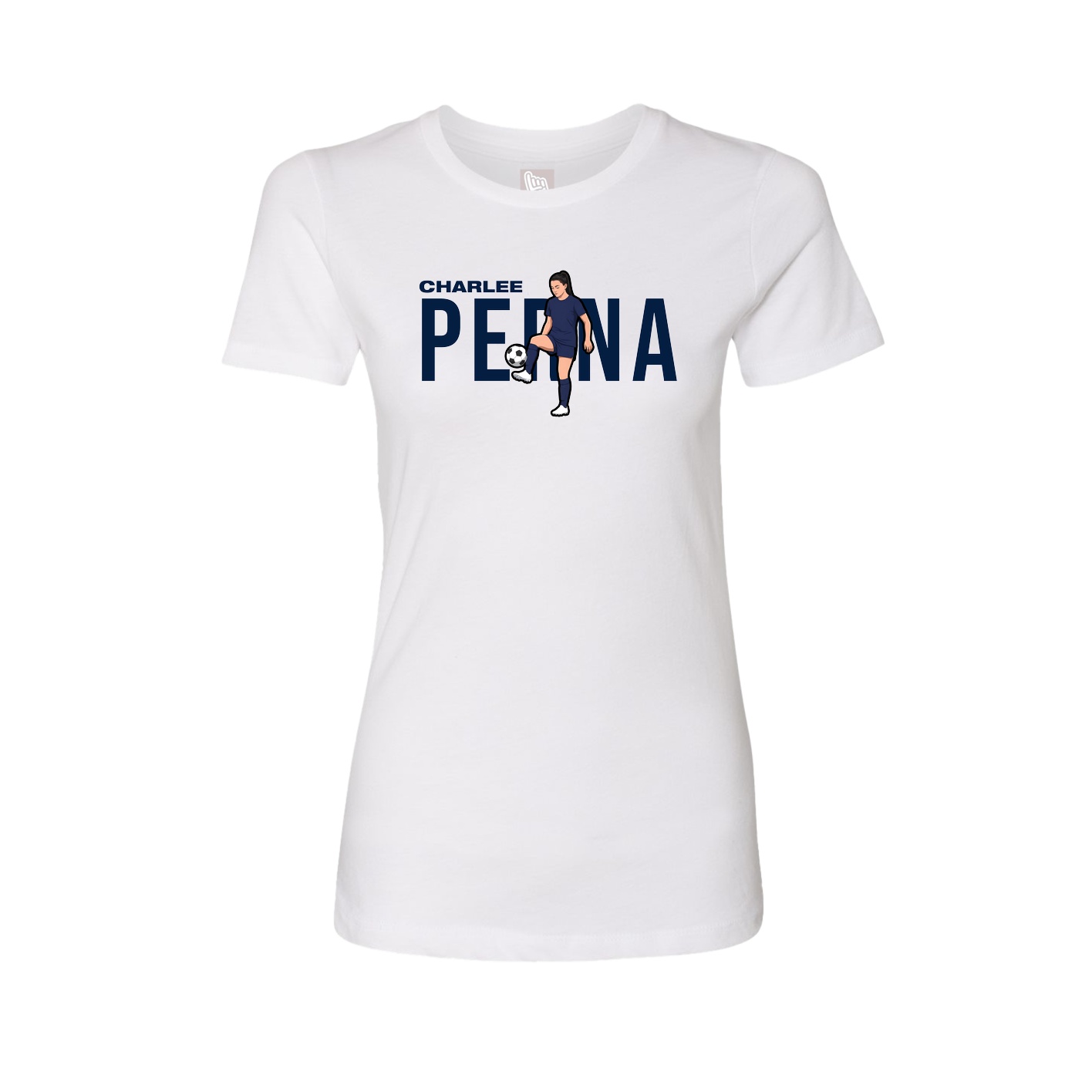 Womens Tee — Player Name in White