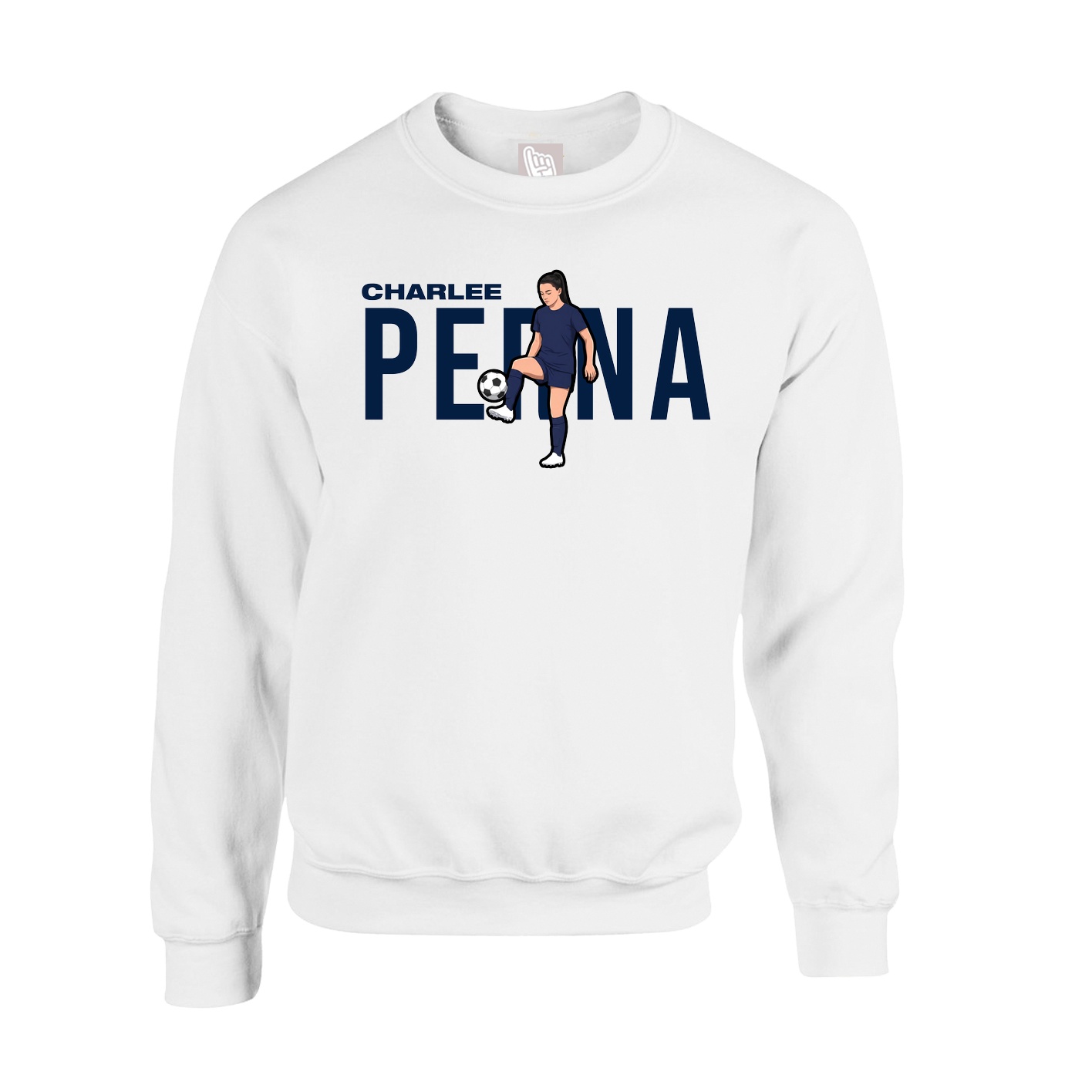 Fleece Crew — Player Name in White