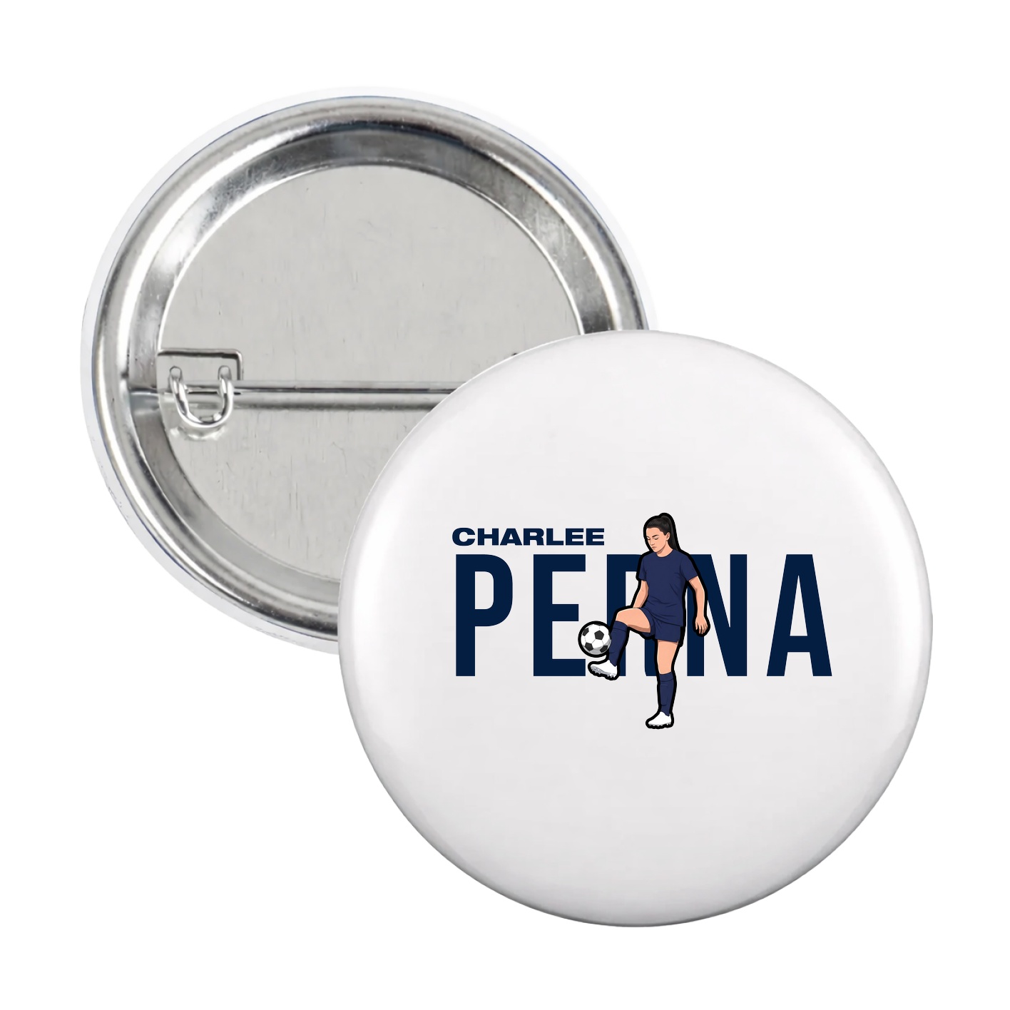 Game Day Button — Player Name in White