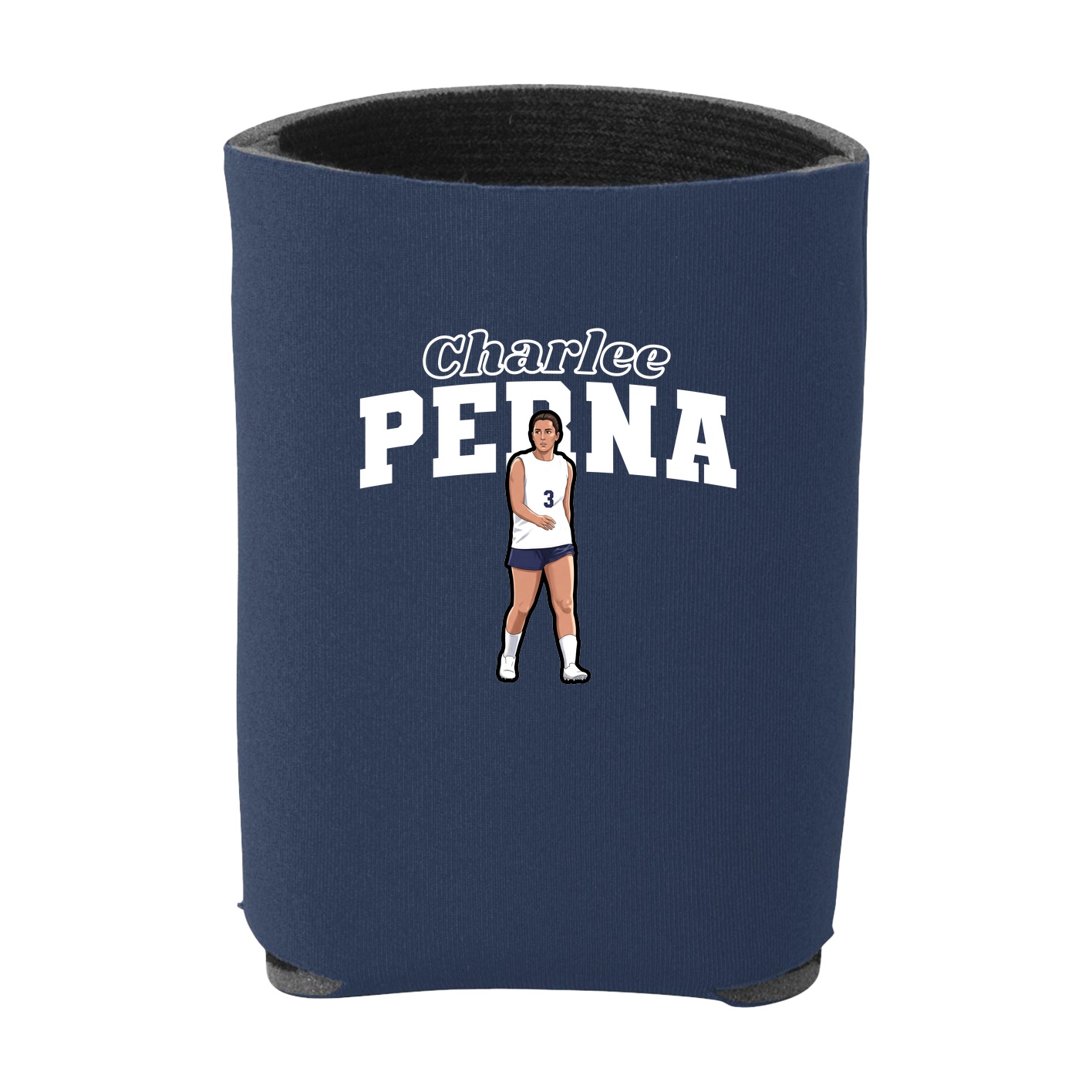 Can Holder — Name Arch in Navy