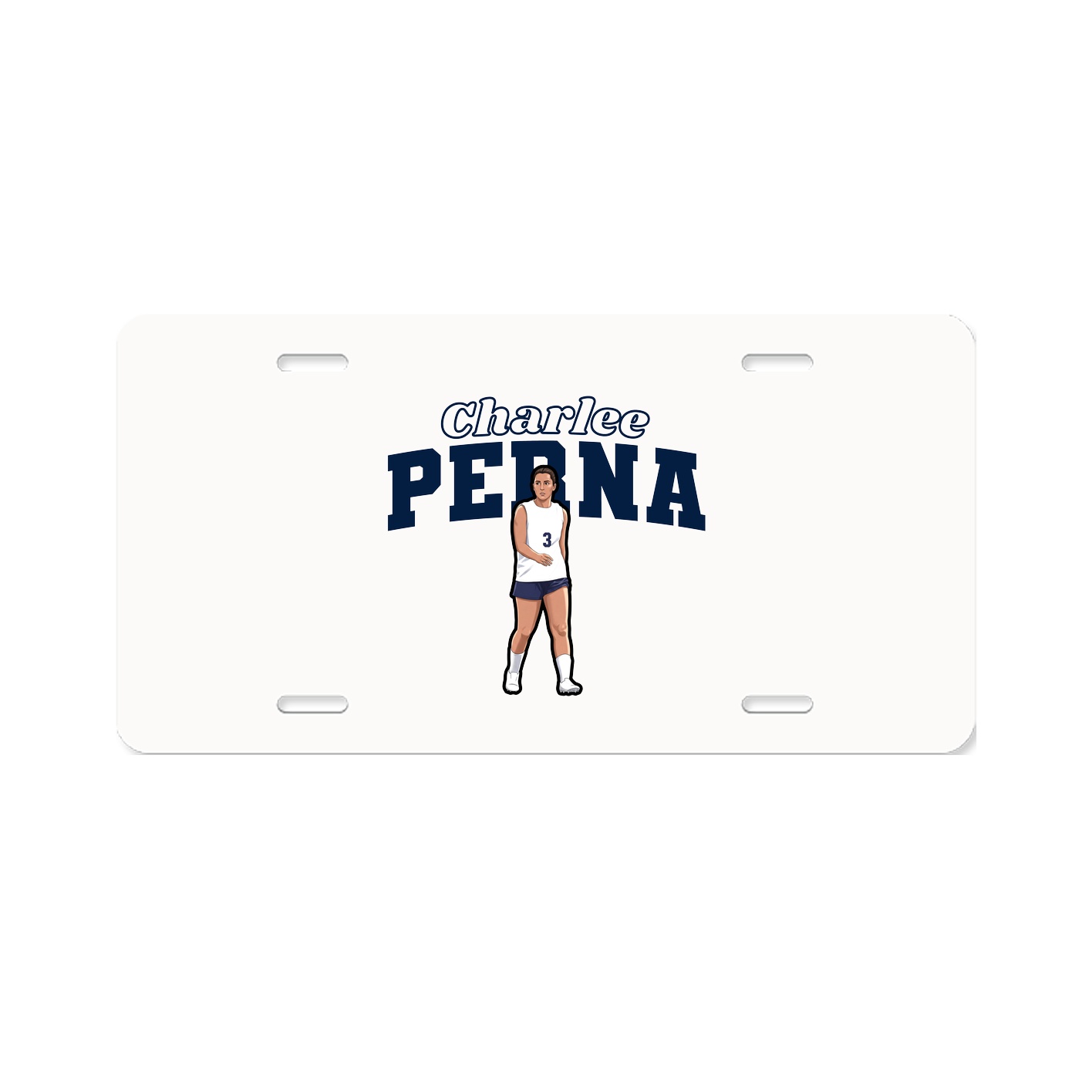 License Plate — Name Arch in Classic