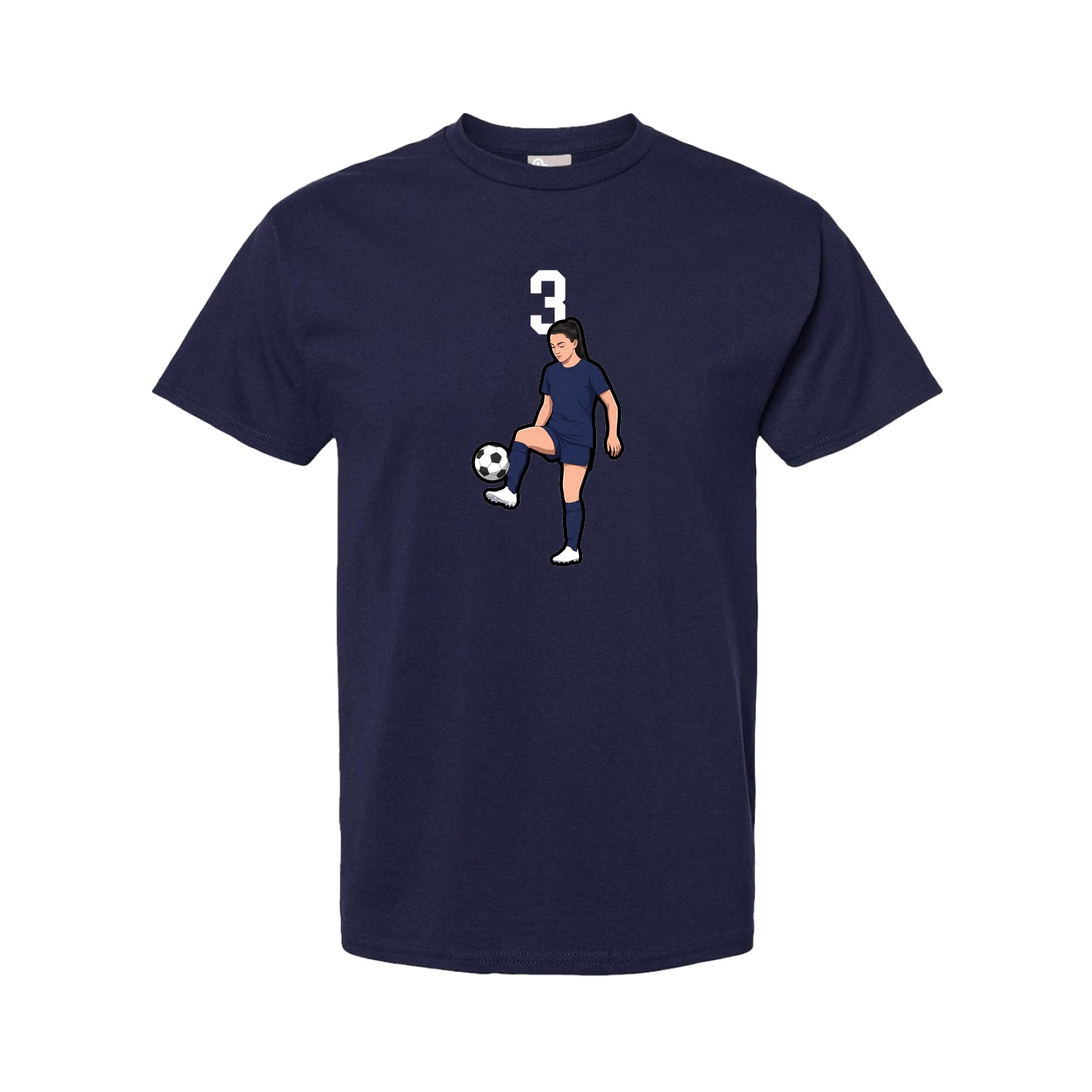 Tee — Number Top in Navy