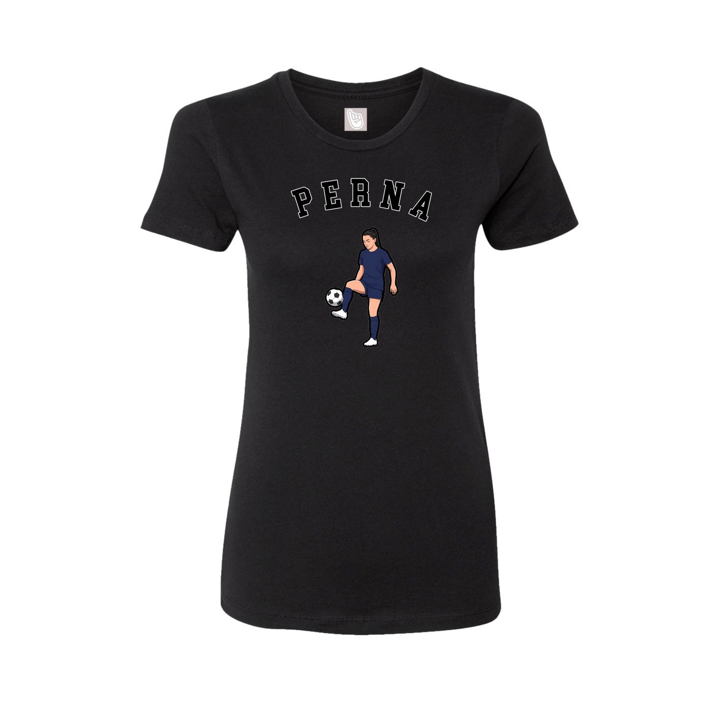 Fitted Women's Tee — Shirsey Arch in Black