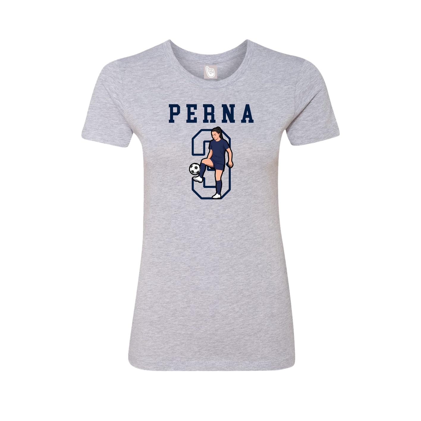 Fitted Women's Tee — Shirsey in Grey